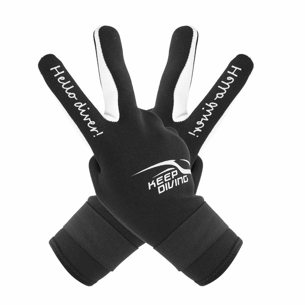 Dilwe da Immersione in Neoprene, protettivi per Nuoto Caldo 2MM Accessori per Sport Acquatici(S-Nero)