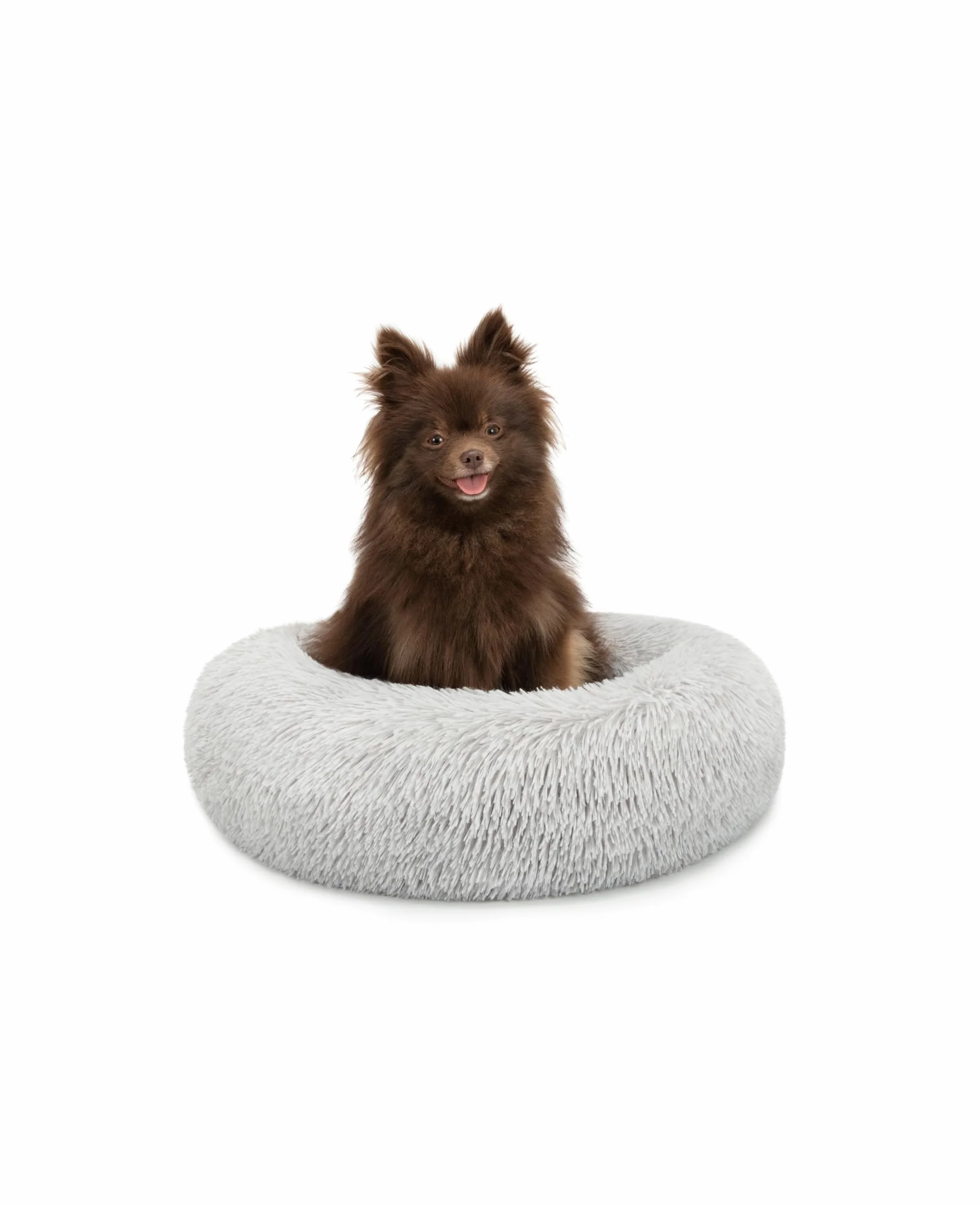 Lionto Donut Letto per Cani e Gatti 40 cm Grigio Chiaro