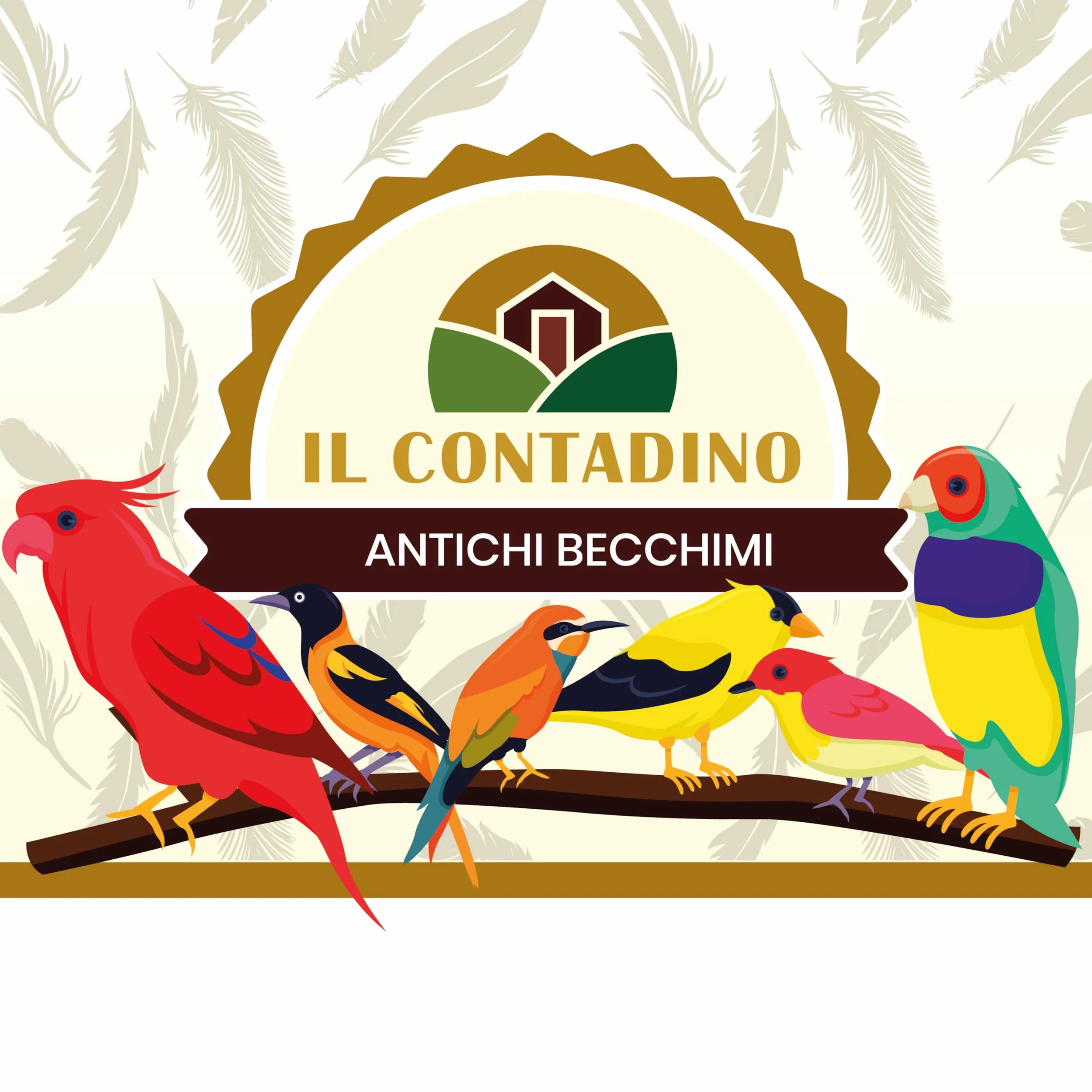 MISCUGLIO per PAPPAGALLI e COCORITE Il Contadino 1 kg Formula Ricca di Semi Selezionati No OGM