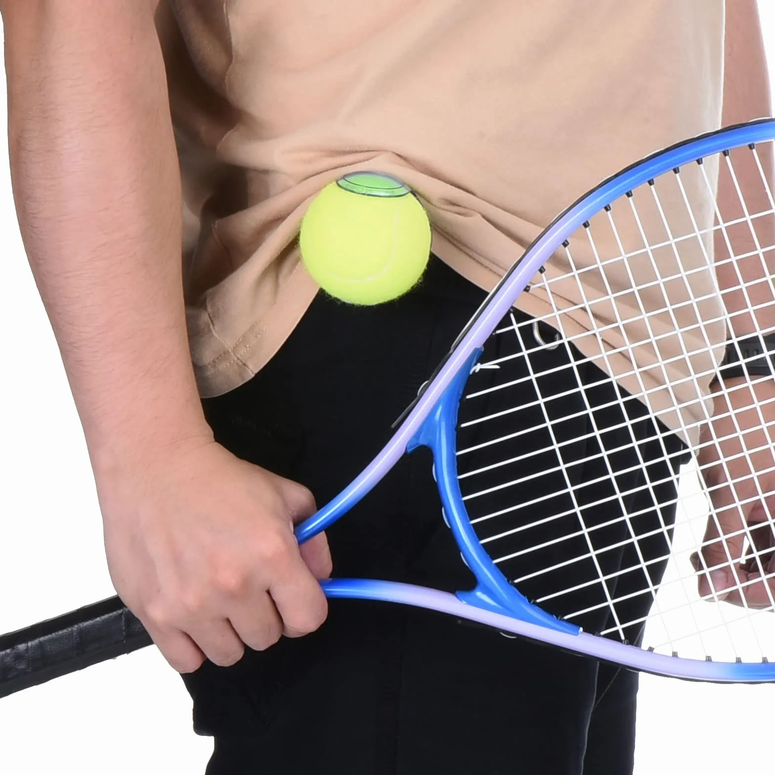 PATIKIL Tennis Ball Supporto Clip ABS Cintura Sport Attrezzatura Allenamento Trasparente