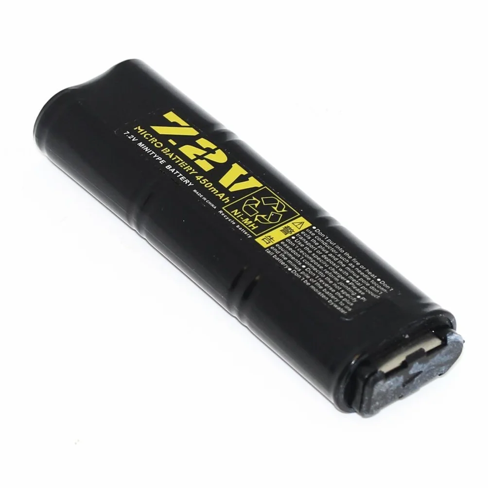 Airsoft Accessori Well 7.2V 450mAh Ni-MH Batteria ricaricabile per AEG Vz61 / MP7 / MAC10 / R2 / R4