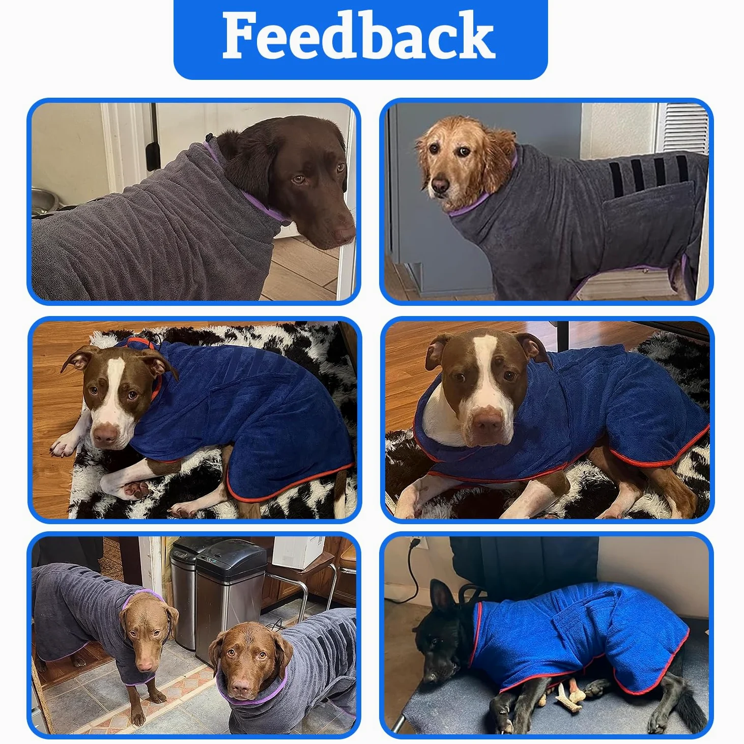 Accappatoio per cani, ad asciugatura rapida, in microfibra, super assorbente, con collare regolabile e cinghia per la pancia (rosa, XXL)