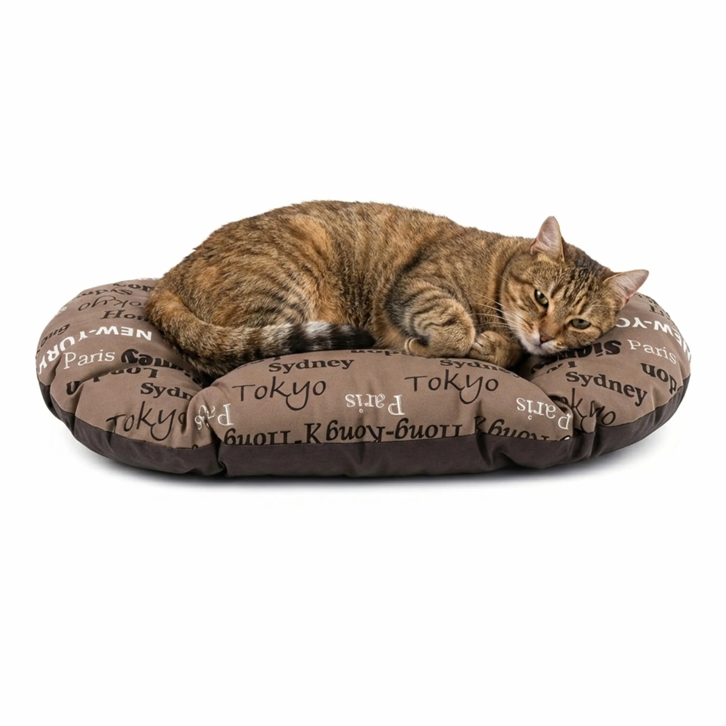 Ferplast Cuscino Cane Gatto RELAX 55/4, Lettino Ovale Morbido Lavabile 55x36 cm