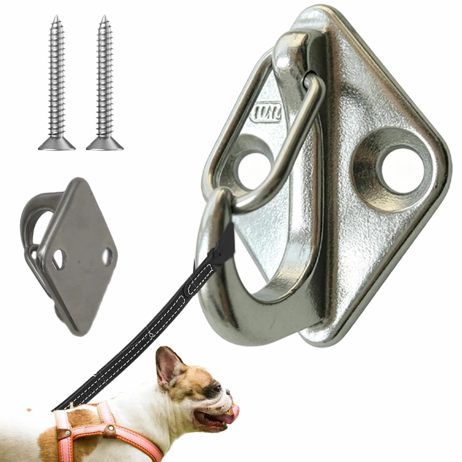 Gancio da Parete per Cane Legato,Punto Legatura Cuccioli | Gancio Esterno Guinzaglio,per Genitori di Animali Affittuari Ingresso Garage Corridoio Appartamento Porta d'Ingresso Giardino