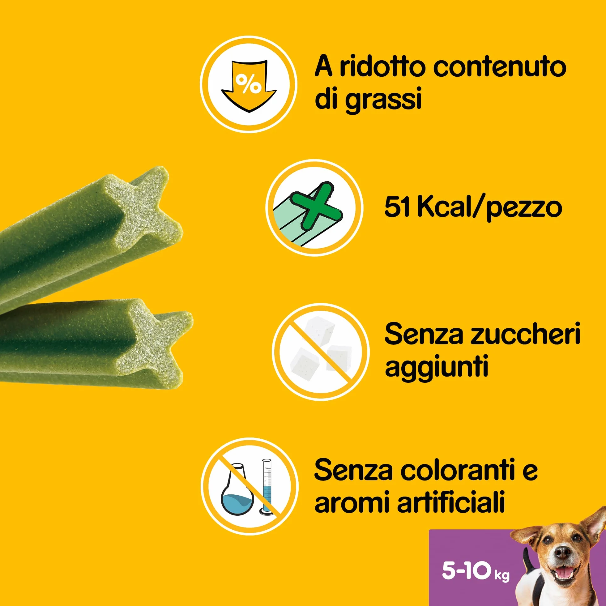 Pedigree Dentastix Fresh 112 Snack per la Igiene Orale (Cane Piccolo 5-10 kg) 440 g 28 Pezzi - 4 Confezioni da 28 Pezzi (112 Pezzi totali)