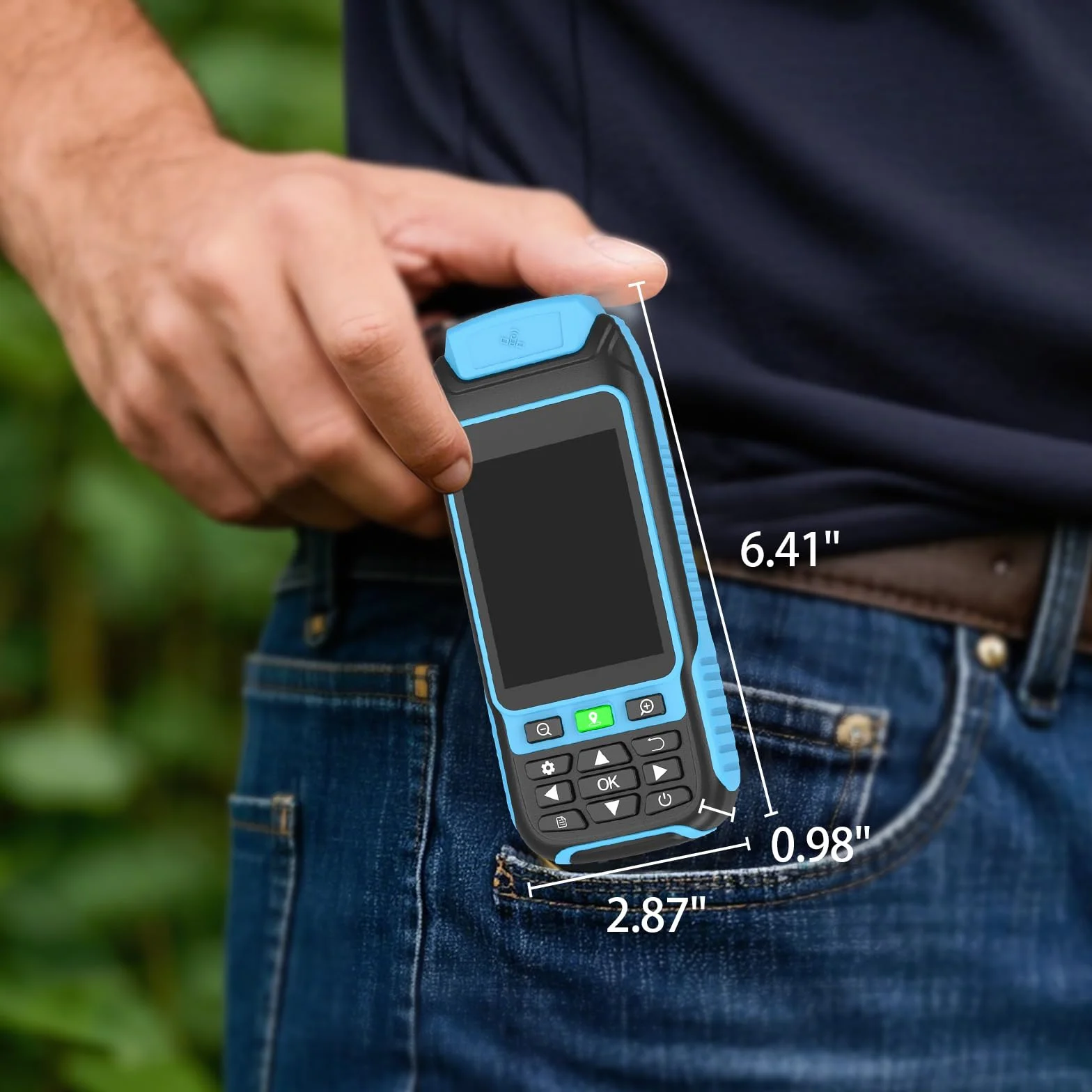 Attrezzatura di Rilevamento GPS Portatile, Attrezzatura di Rilevamento Terreno Robusta e Ad Alta Precisione per Terreno Montuoso, Terreno Agricolo, Foresta, Ranch, Miniera, Lago