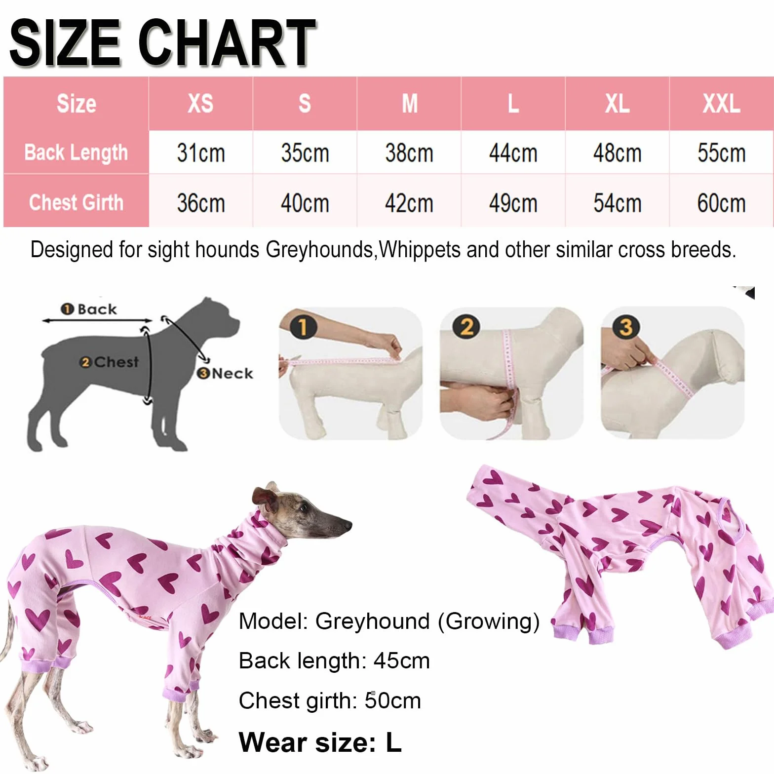 Pigiama per cani levriero italiano dolcevita whippet cotone morbido tuta da casa blu XXL