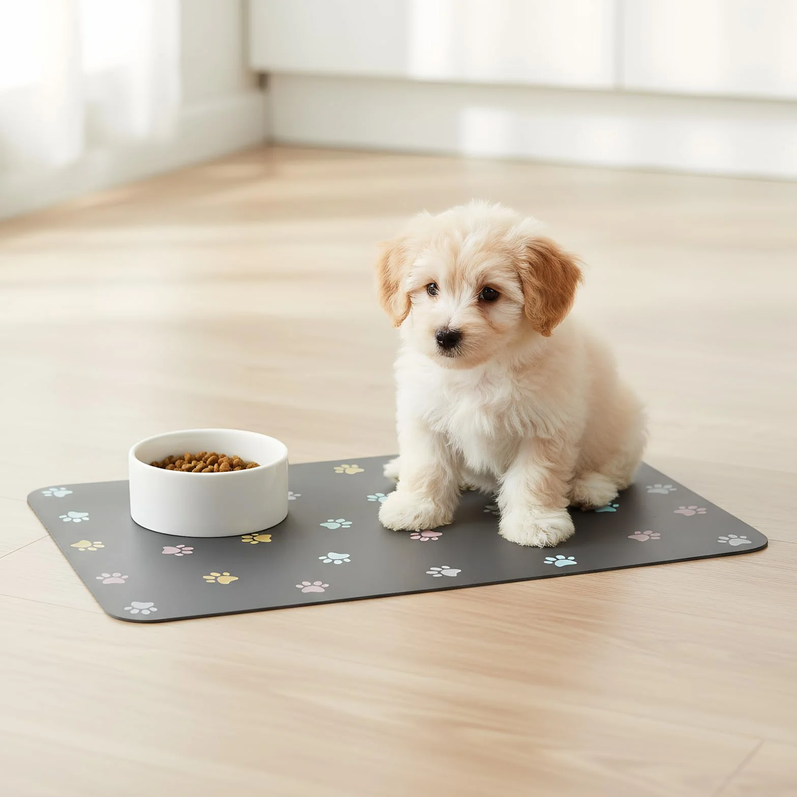 30×45cm Tappetino Ciotola Cane Gatto in Fango di Silicone, Super Assorbente Tappetino Ciotole Gatto, Tappetino Ciotola Cane Antiscivolo, Lavabile Tappetino Sottociotola per Cani Per Mangiare