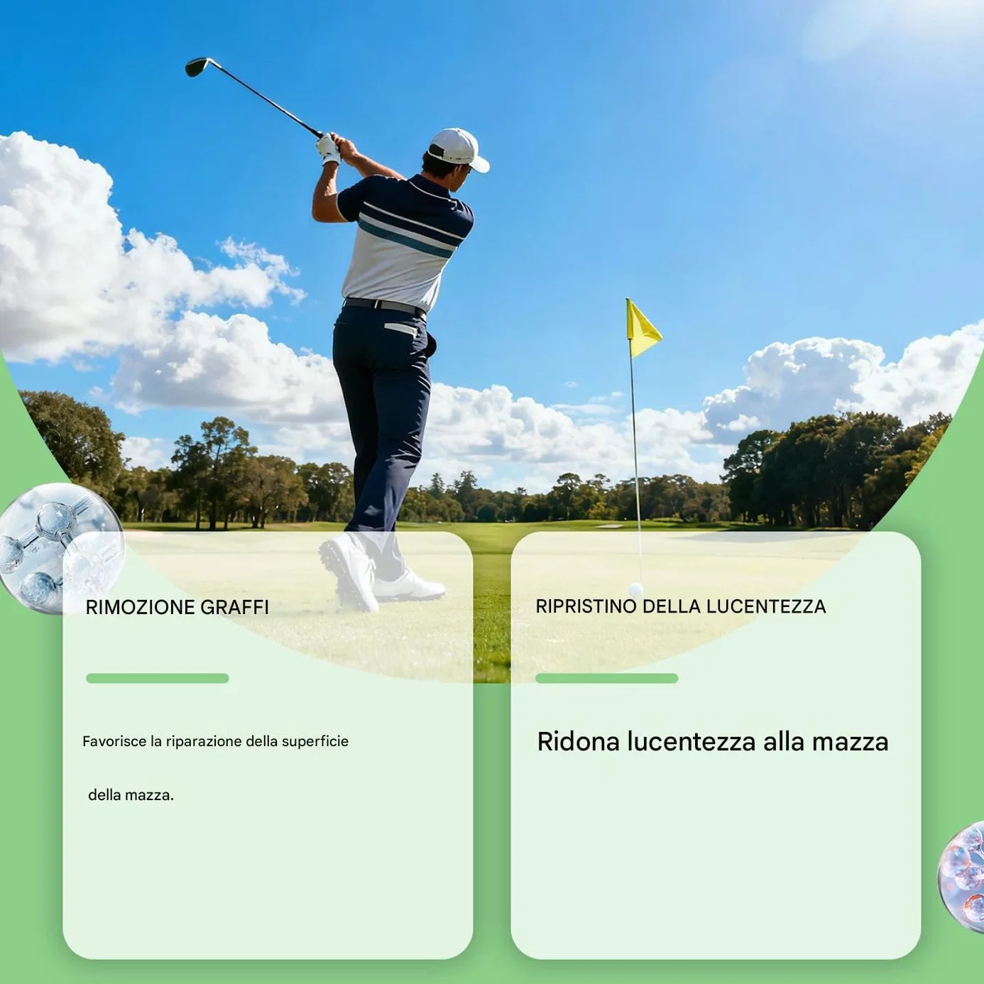 Teksome Lucido per Mazze da Golf 100ml Agente Lucidante Soluzione Manutenzione