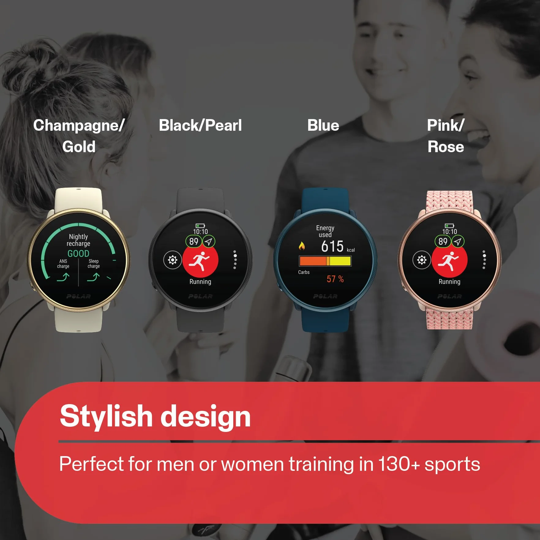 Polar Ignite 2 - Smartwatch per il fitness con GPS - Monitoraggio della FC dal polso - Guida personalizzata per allenamenti, monitoraggio del recupero e del sonno - Funzioni smart, meteo