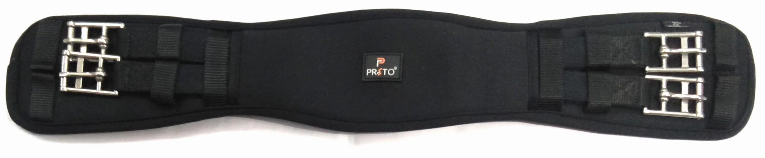 Preto Sottopancia anatomico in memory foam sintetico con estremità elasticizzate, sottopancia per cavallo, anti-sfregamento e anti-gallo, con prestazioni ammortizzanti e ergonomiche