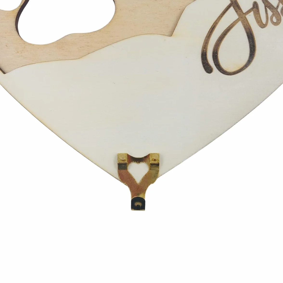 Porta guinzaglio in legno di pioppo o betulla 30x27 cm con incisione nome cane da parete