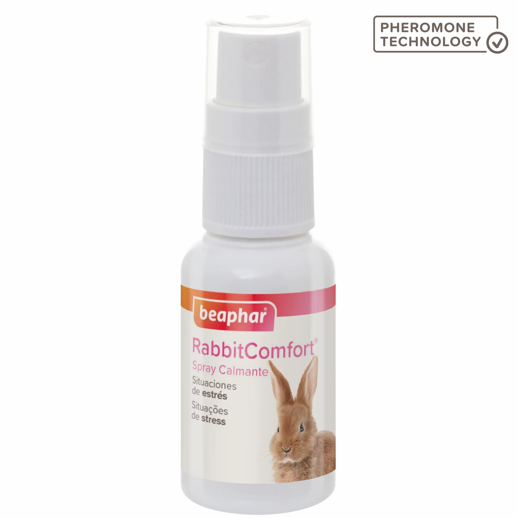 Beaphar - RabbitComfort® Spray calmante - Riduce l'ansia e lo stress in aree mirate - Per l'uso in casa o in gabbie - Azione rapida - Inizia a lavorare in 15 minuti - 30ml