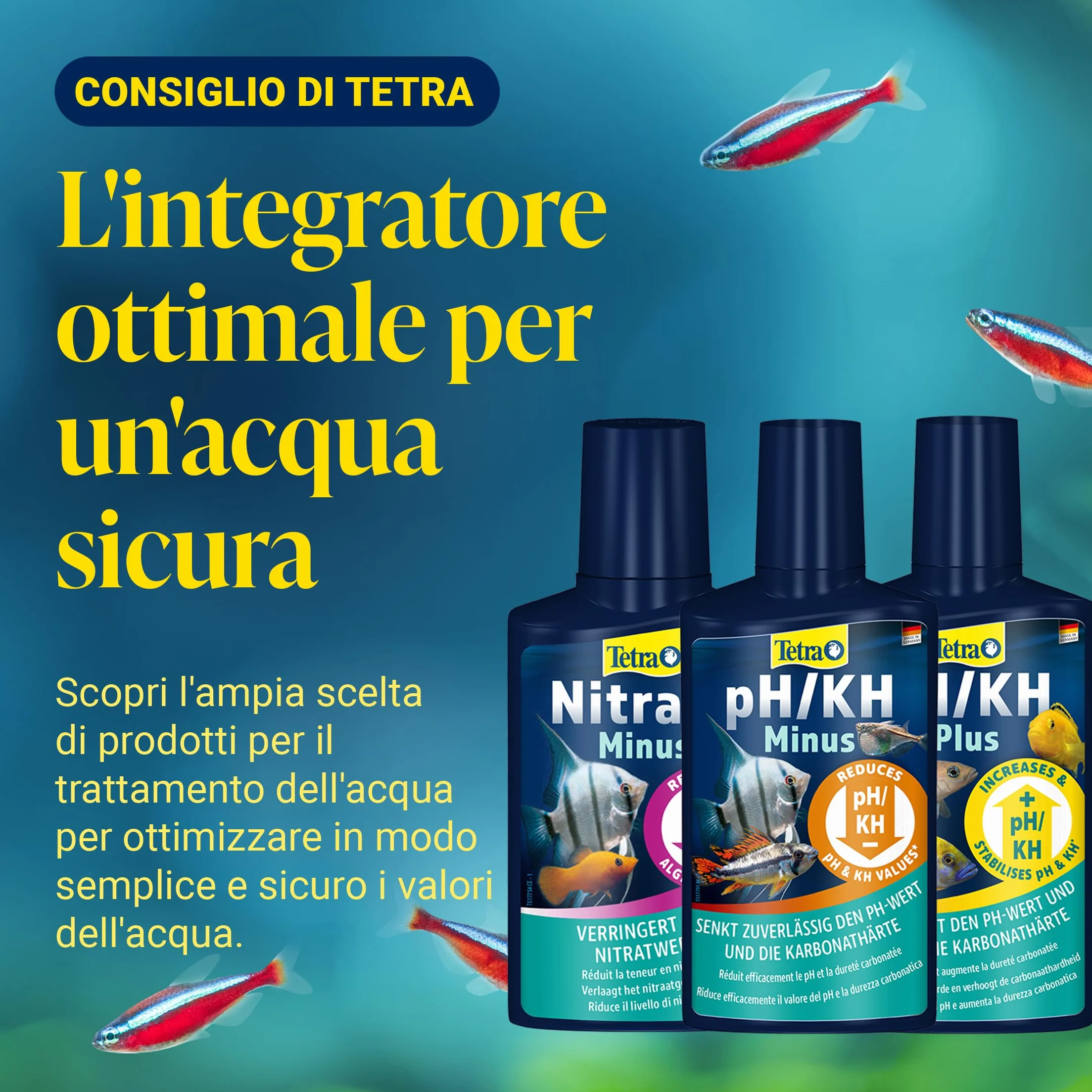Tetra Test 7in1 - Test dell'acqua per acquari, 50 strisce reattive