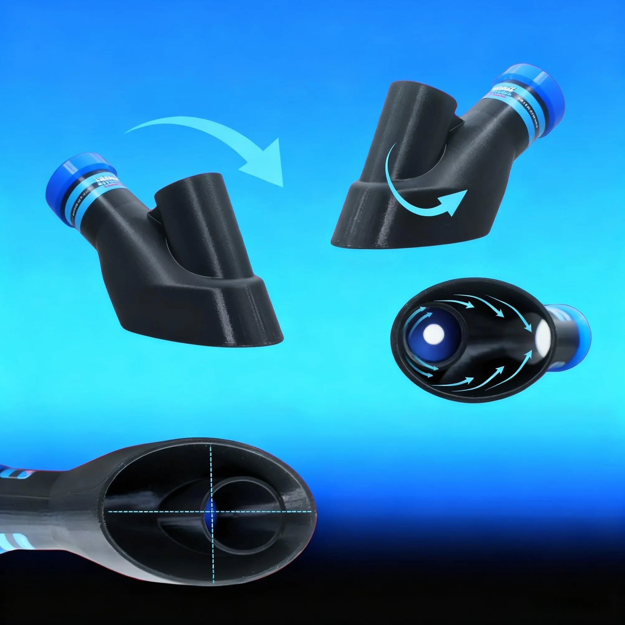 Accessorio automobilistico doppia funzione soffiaggio e vuoto per pulizia