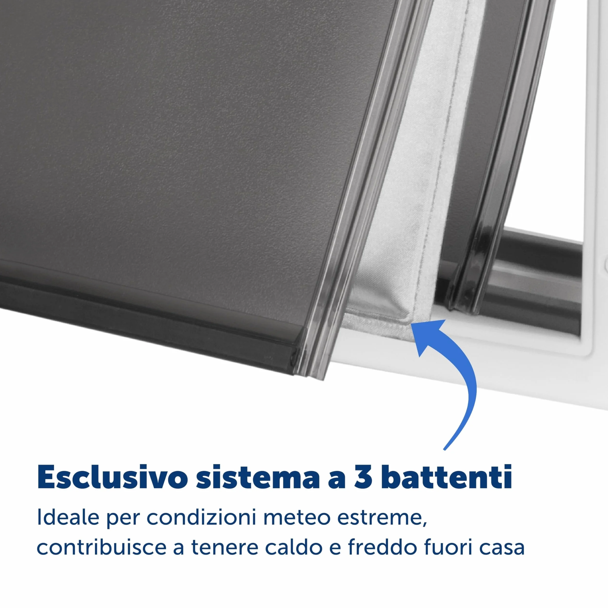 PetSafe Gattaiola per Condizioni Meteo Estreme in Plastica ad Alta Efficienza Energetica per Cani e Gatti - Sistema Flap Isolato - Telaio Resistente, Media (M)