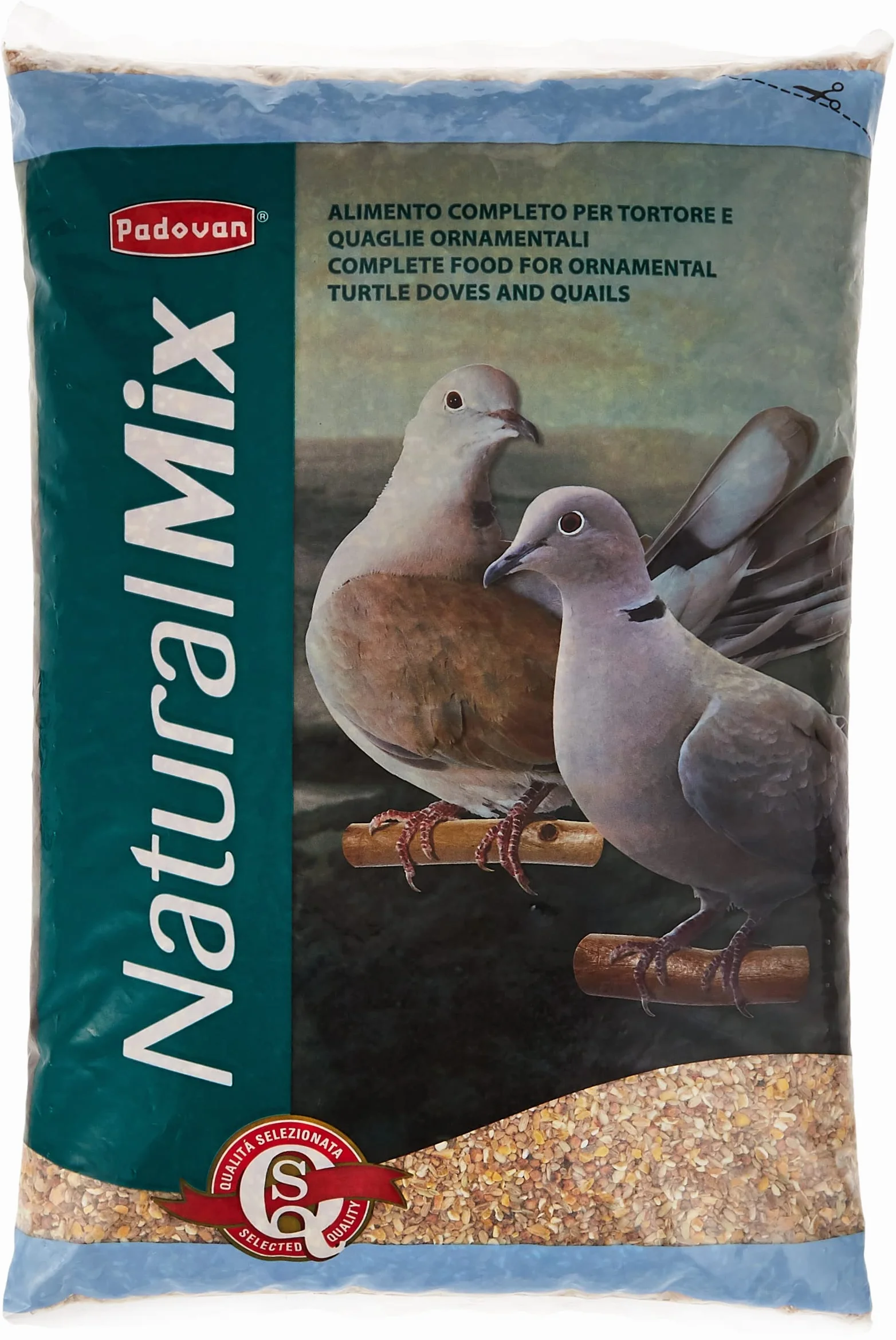 Padovan Naturalmix Tortore Alimento Completo per tortore e quaglie 5 kg