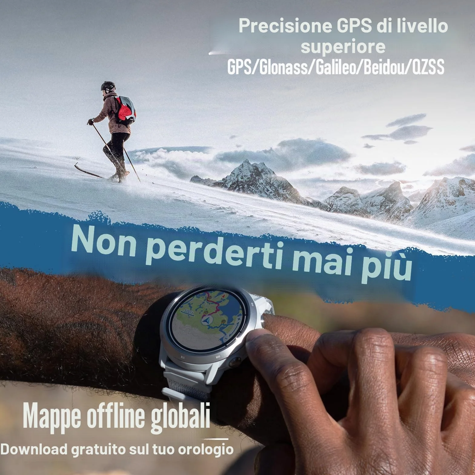 COROS Apex 2 Orologio GPS Outdoor, 1,2" Zaffiro Titanio, 17 giorni di autonomia, Navigazione al polso, Mappe offline, Cardiofrequenzimetro, Misurazione del sonno, Corsa, Ciclismo (Grigio)