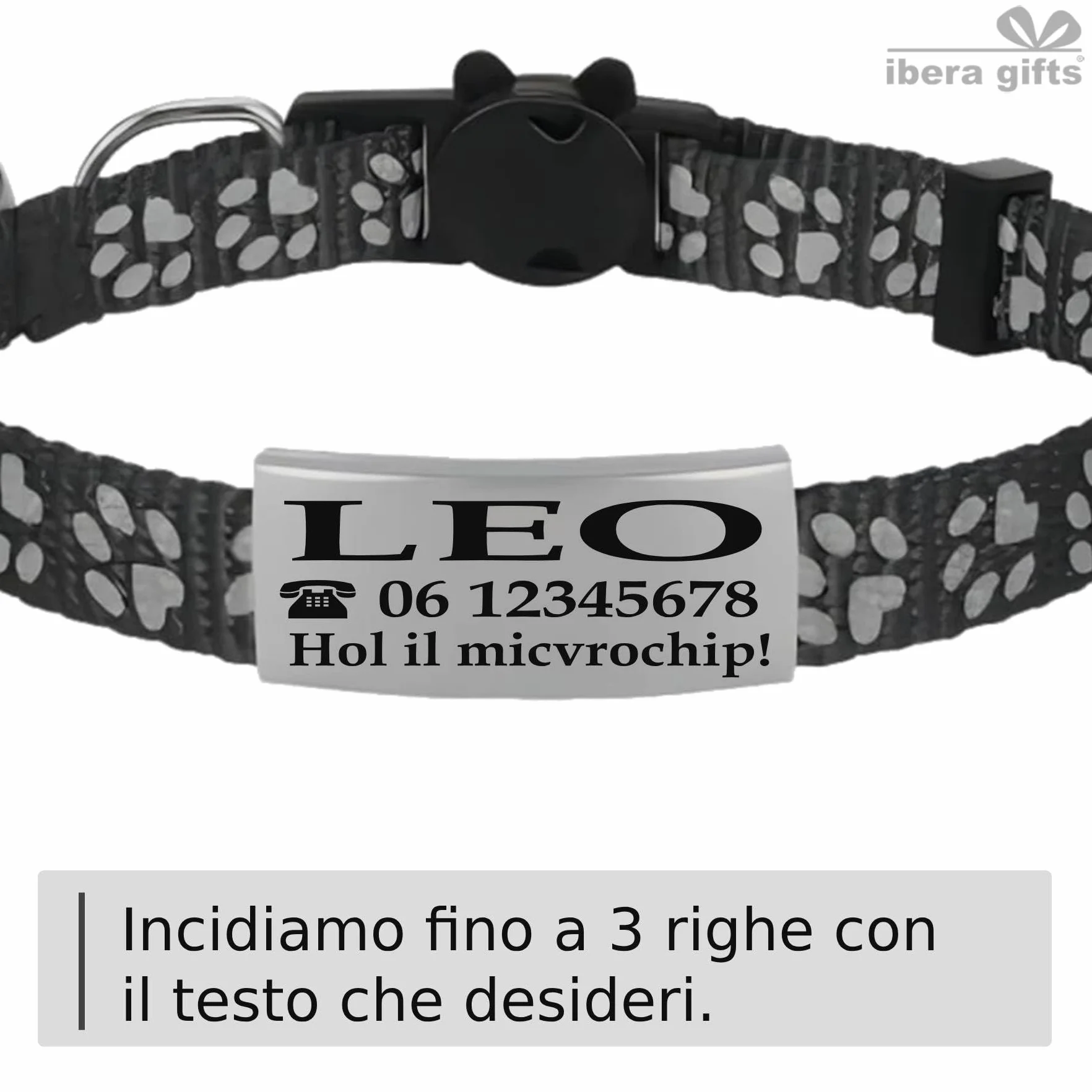 Collare Gatto Personalizzato Antistrangolamento e Riflettente, Regolabile, con Targhetta Incisa, Sicuro e Confortevole per Tutti i Gatti (Azzurro)