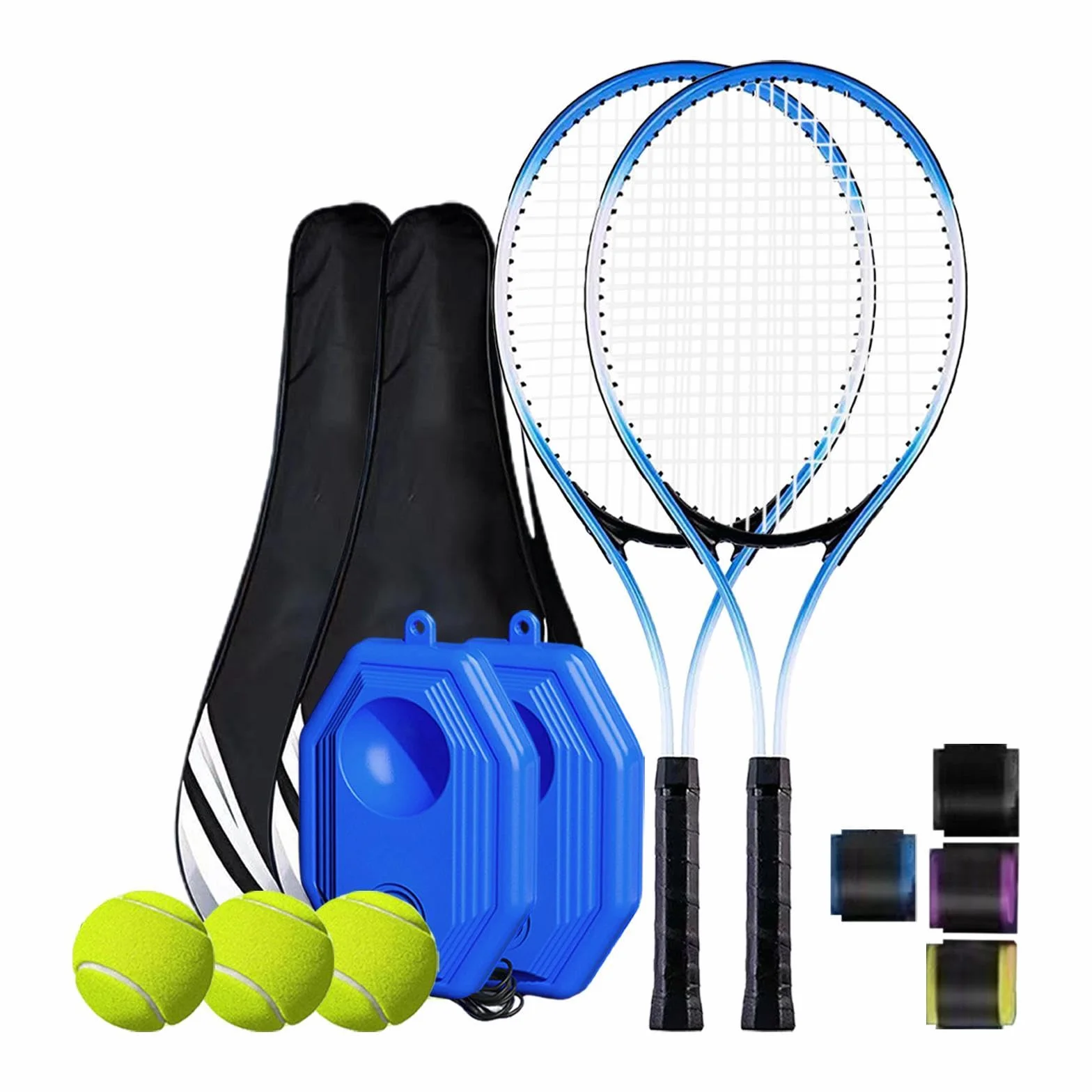 Attrezzatura per Allenamento autonomo con Rimbalzo da Tennis, Set di rimbalzi da Tennis per Allenamento Individuale, per Parco, Giardino, Interno ed