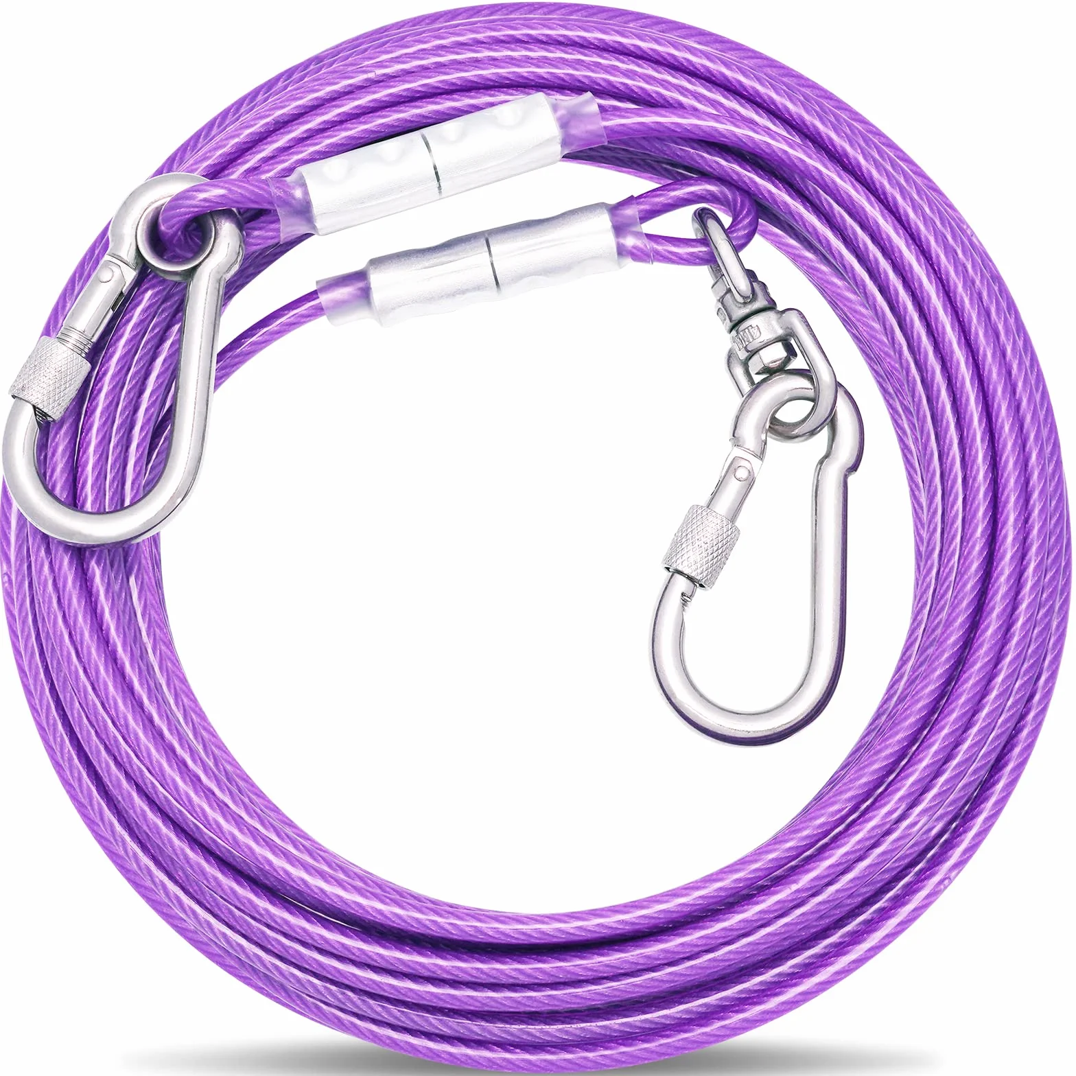 Tie-Out - Guinzaglio per cani, 3/6/9/15 m, per il cortile, 3 m