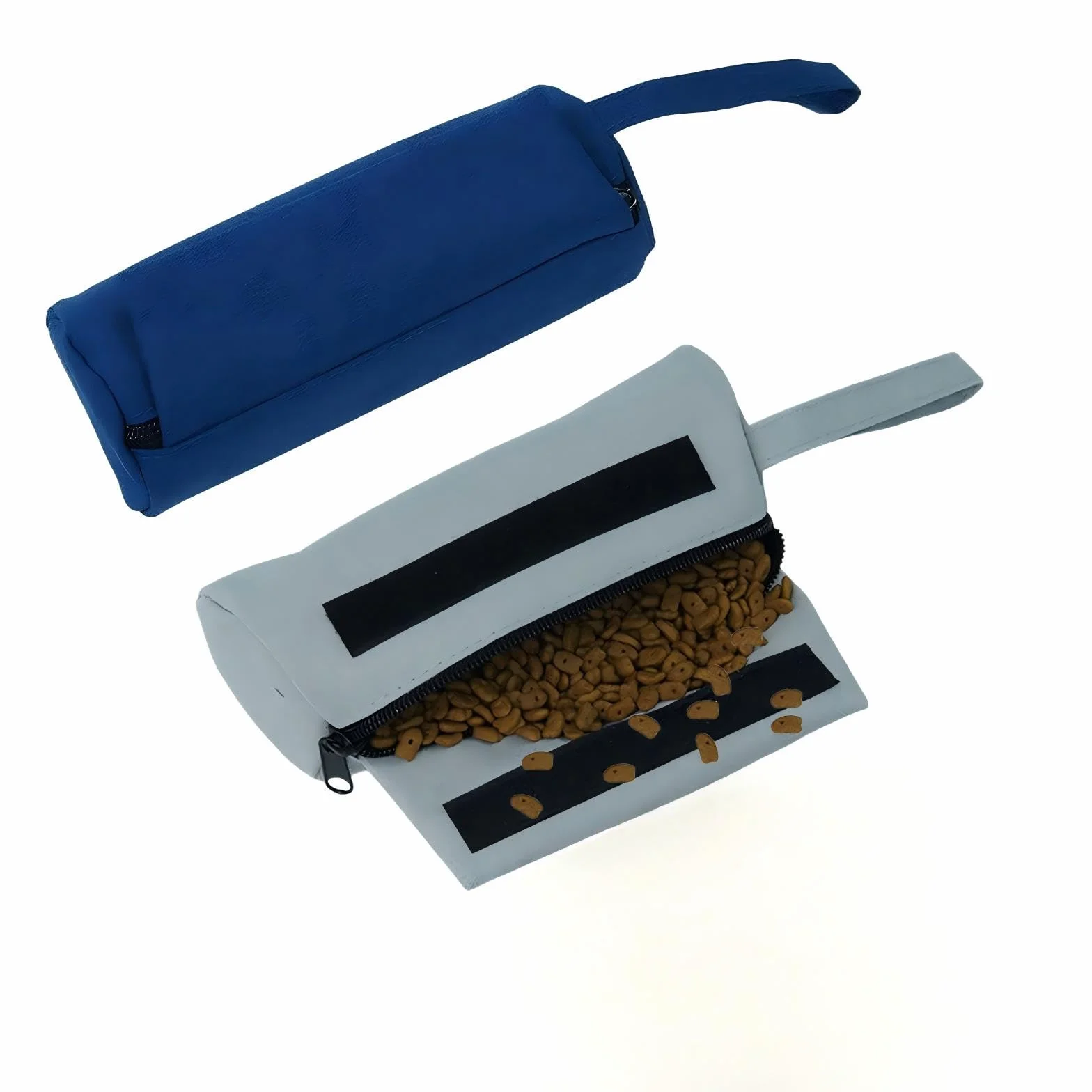 2 Pezzi Dummy Cane - Borsa per Cibo per Cani - Dummy Addestramento Cani Adatto Tutte Razze- Resistente all'Usura Anti-Morso Impermeabile Portatile Allenamento Sport all'Aria Aperta(Grigio/Blu)