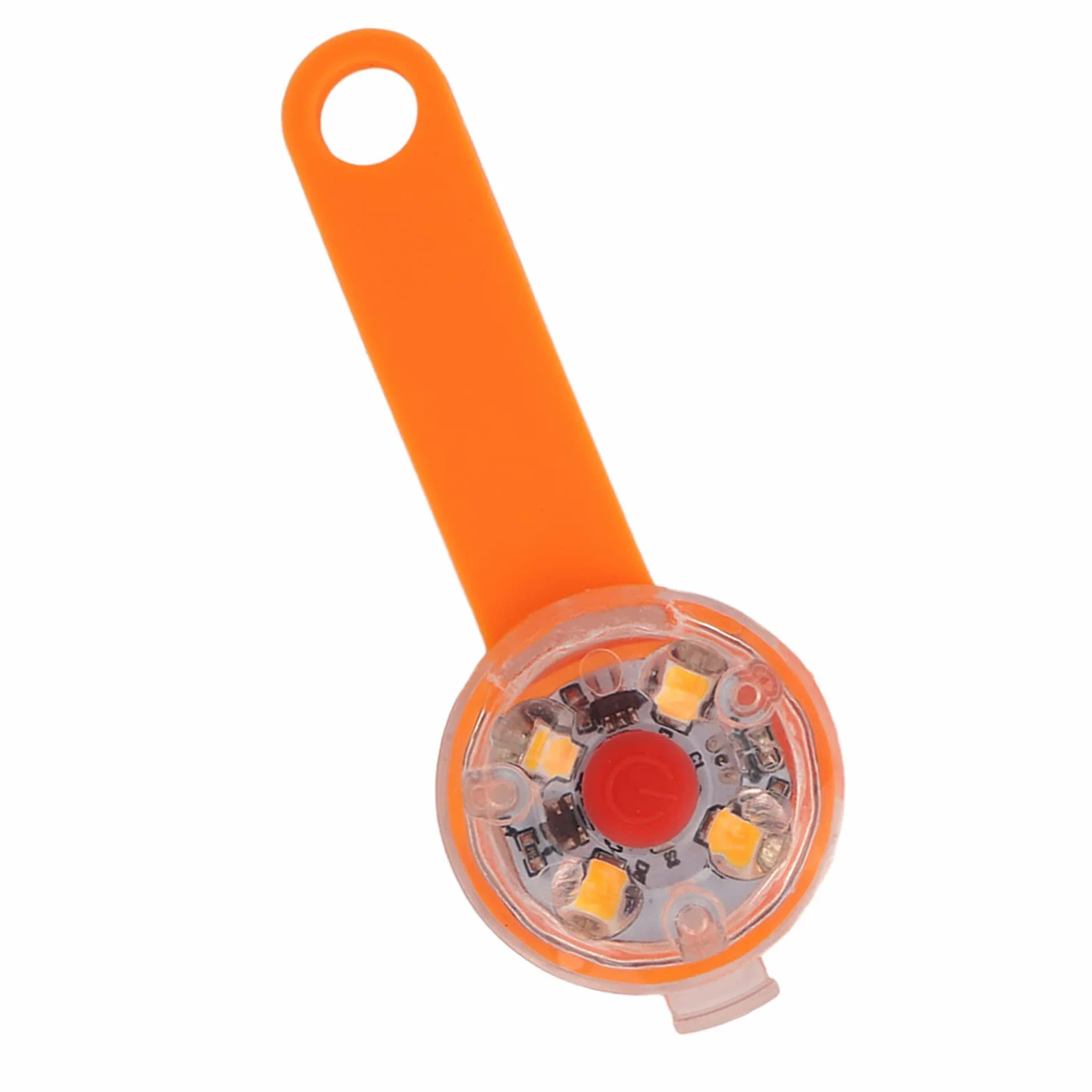 Luce a LED per cani ricaricabile USB impermeabile IPX7 3 modalità illuminazione collare borsa bici animali domestici Arancia