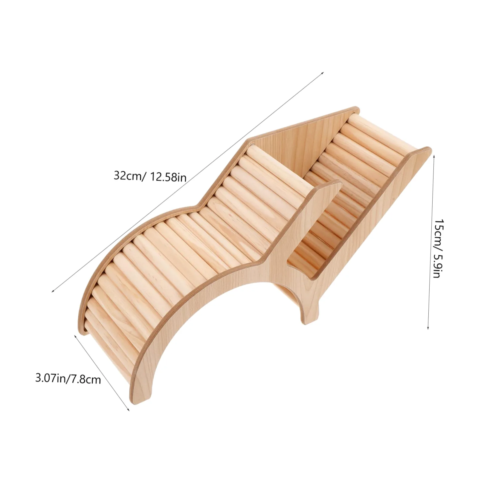 Casetta in Legno per Criceti Tunnel Arco Nascondiglio Casa per Piccoli Animali Accessori Gabbia Decorazione Habitat