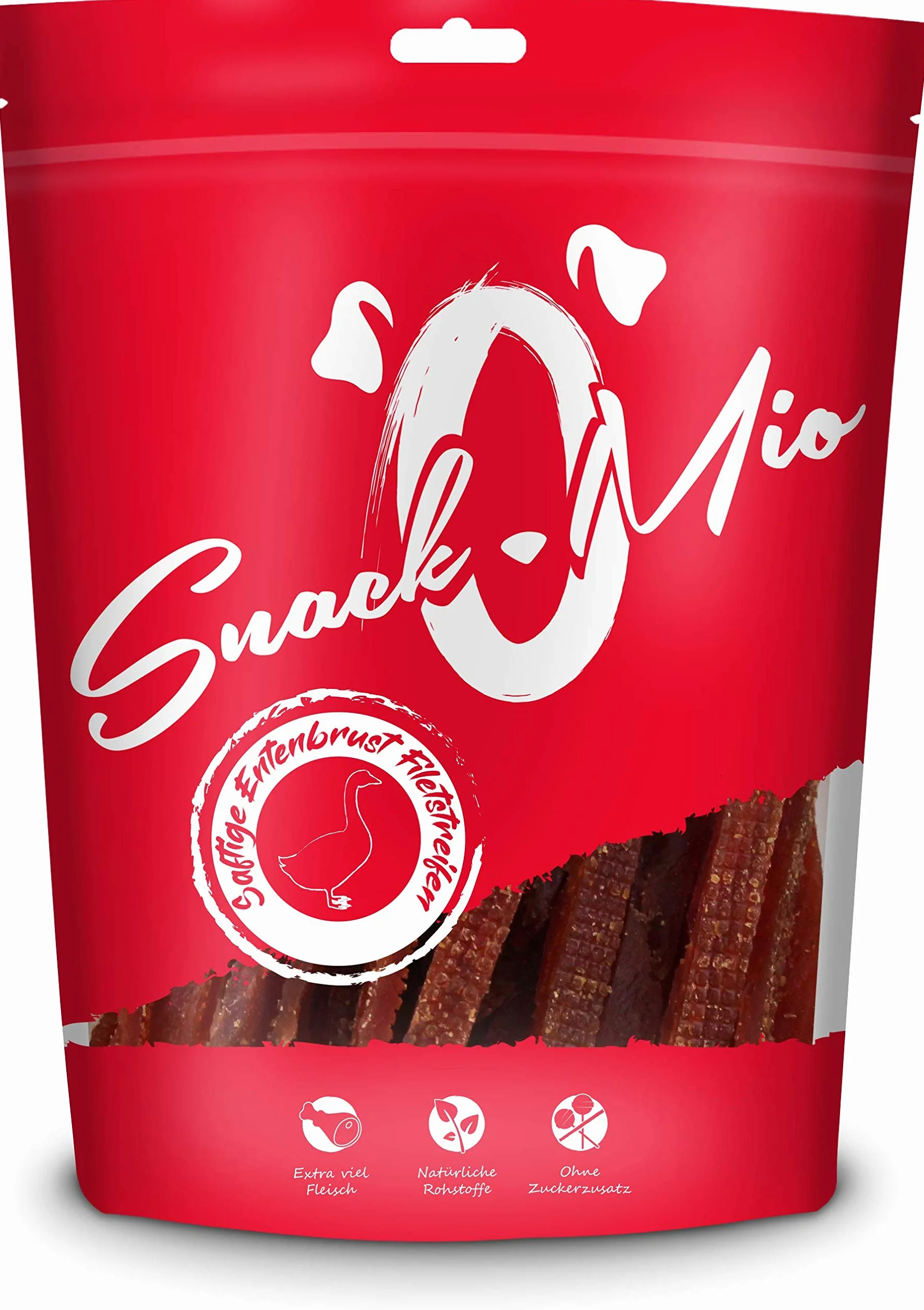 Snackomio Venandi Animal Succosi Straccetti Di Filetto Di Petto Di Anatra - Mastica Premium Per Cani - 500 g