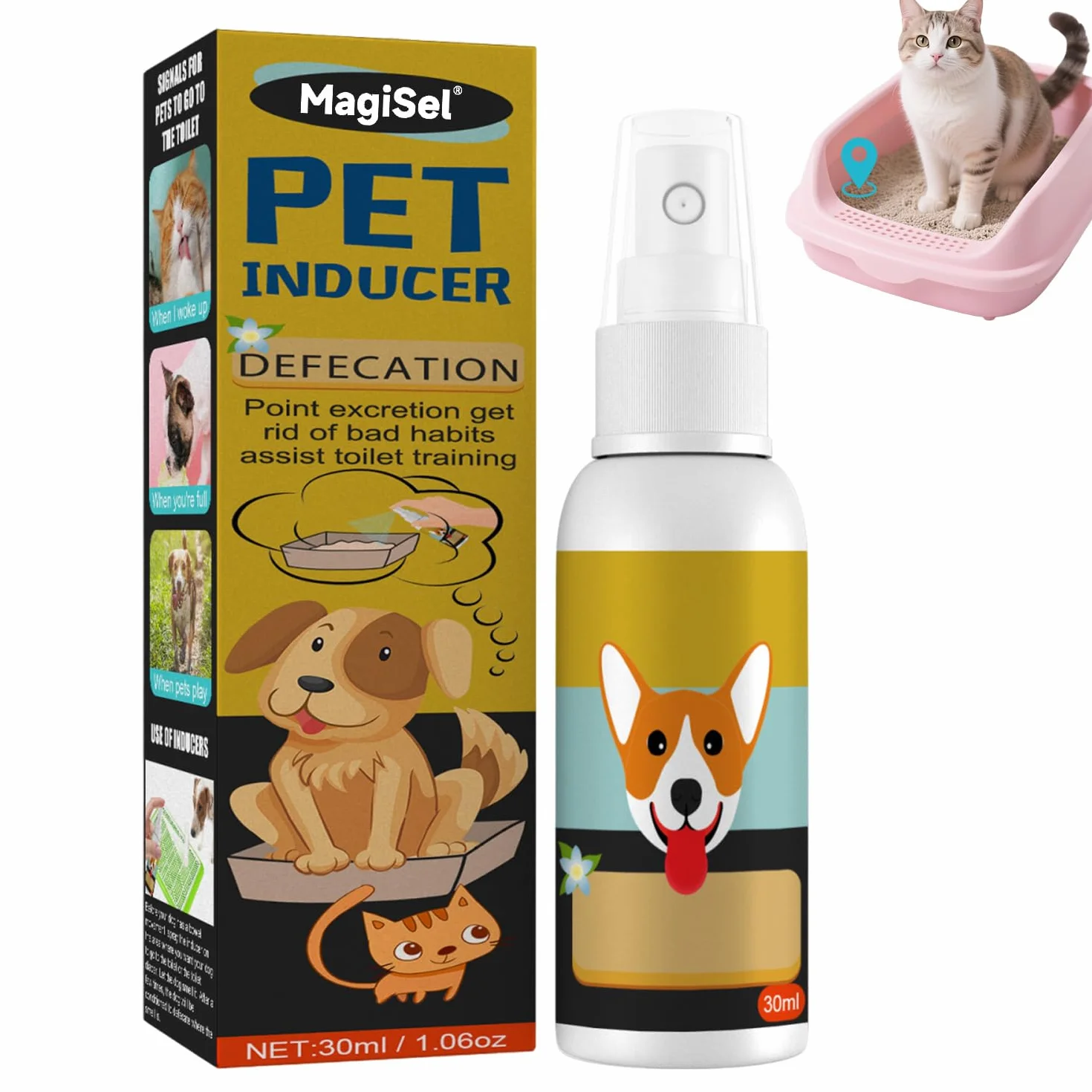 Spray Attrattivo Naturale, Spray Per Addestramento Del Cane, Sprays Per Cani E Cuccioli, Sprays Pers Canis Addestrare Il Vasino, Cani E Cuccioli, Stimola Cane A Pipì In Un Unico Punto 30 ML