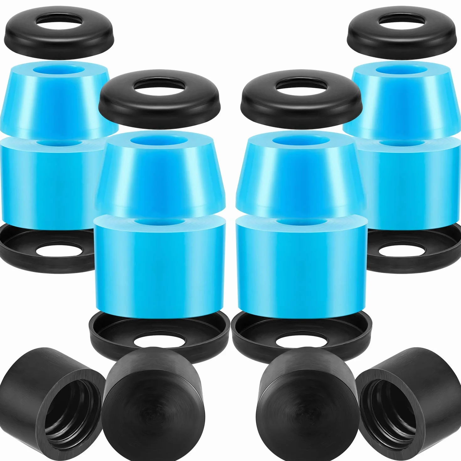 Shappy 20 Pezzi Boccole per Skateboard Longboard Camion Rondelle 7 Pollici