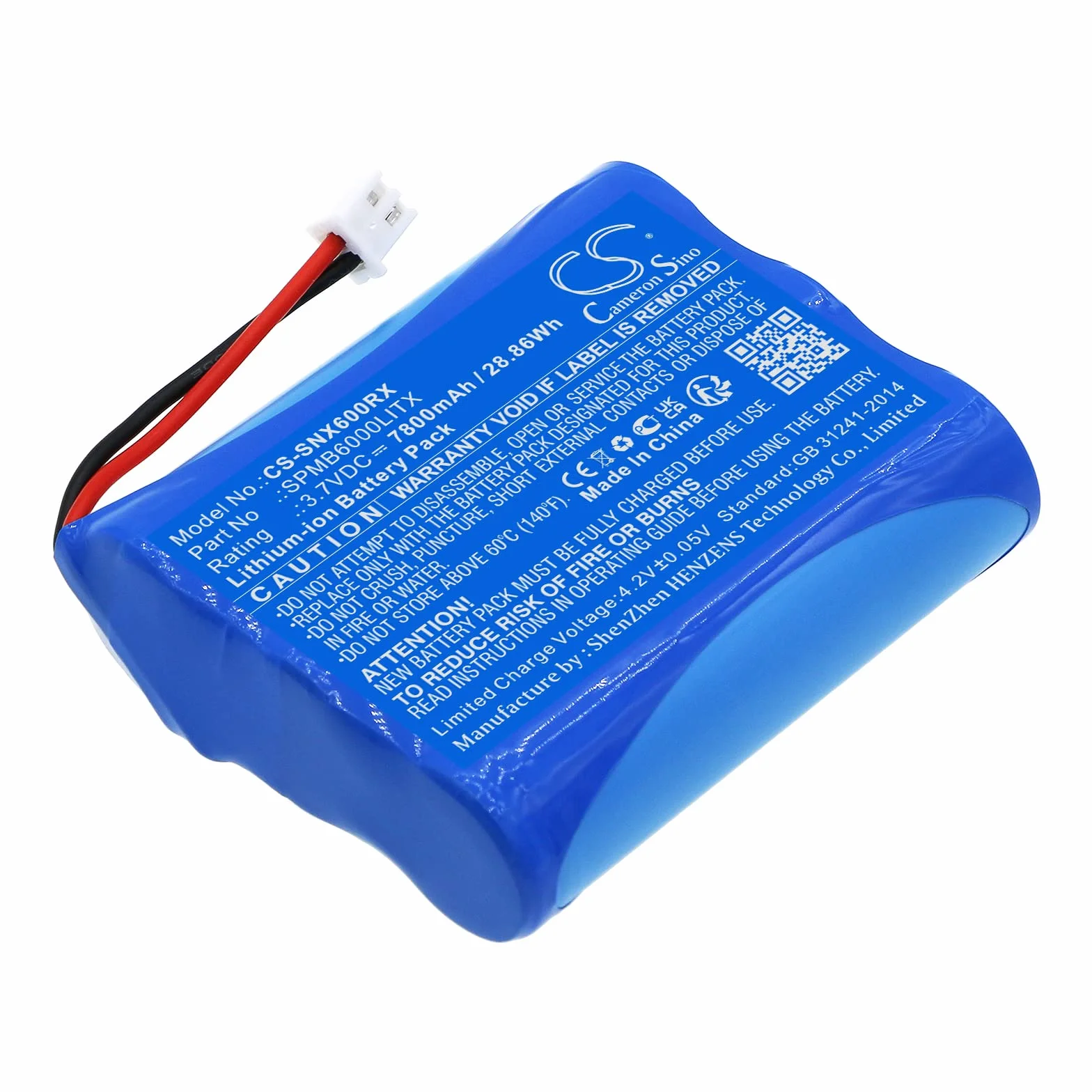 Techtek Bateria 7800mAh do Spektrum Transmitter iX12 NX6 NX8