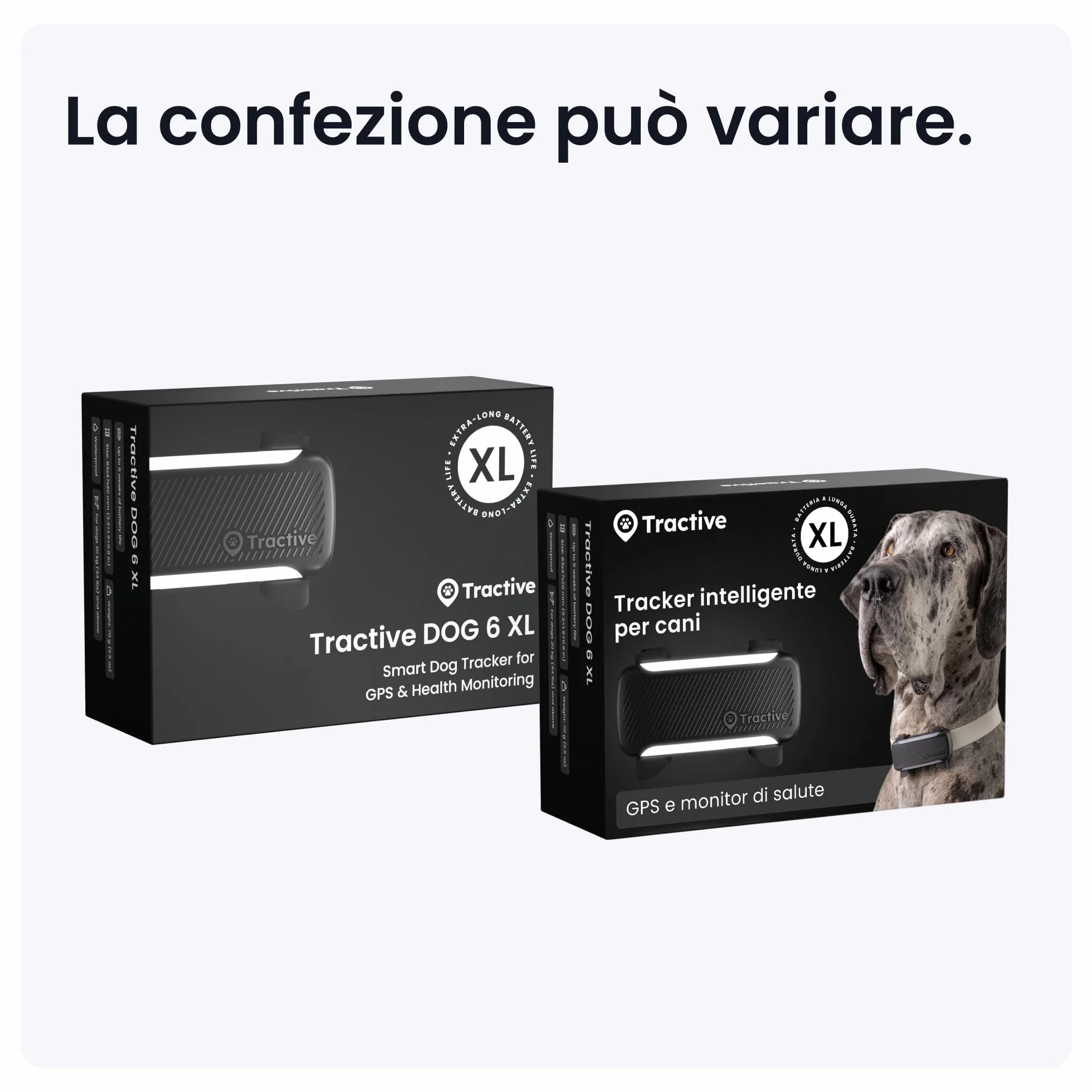 Tractive GPS Cane Intelligente XL (Nero)