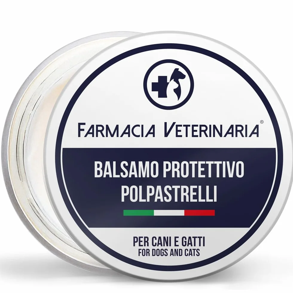Farmacia Veterinaria Crema Polpastrelli Cane Protettiva Caldo Balsamo Zampe Naso Protezione Asfalto Neve Secchezza 50ml