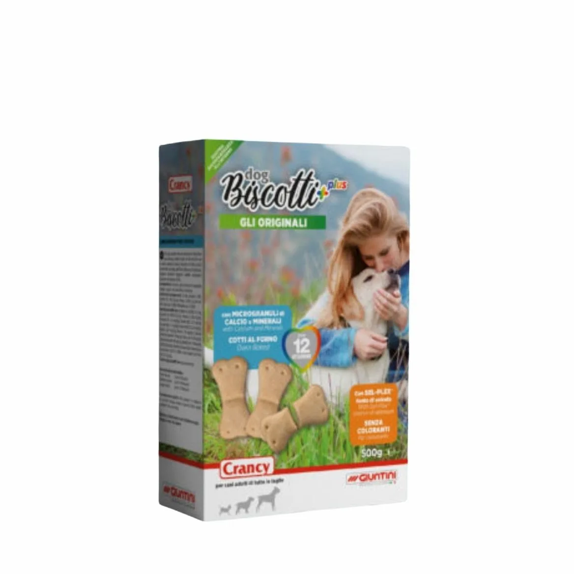 Crancy Biscotti Plus 500gx12 Snack per cani di tutte le taglie