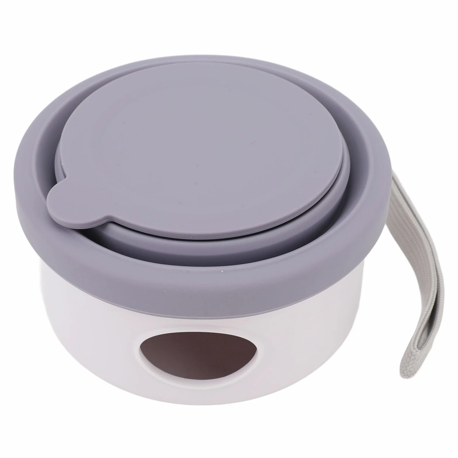 Ciotola da viaggio per cani da esterno e pieghevole in silicone per animali domestici, 150 ml (Viola)