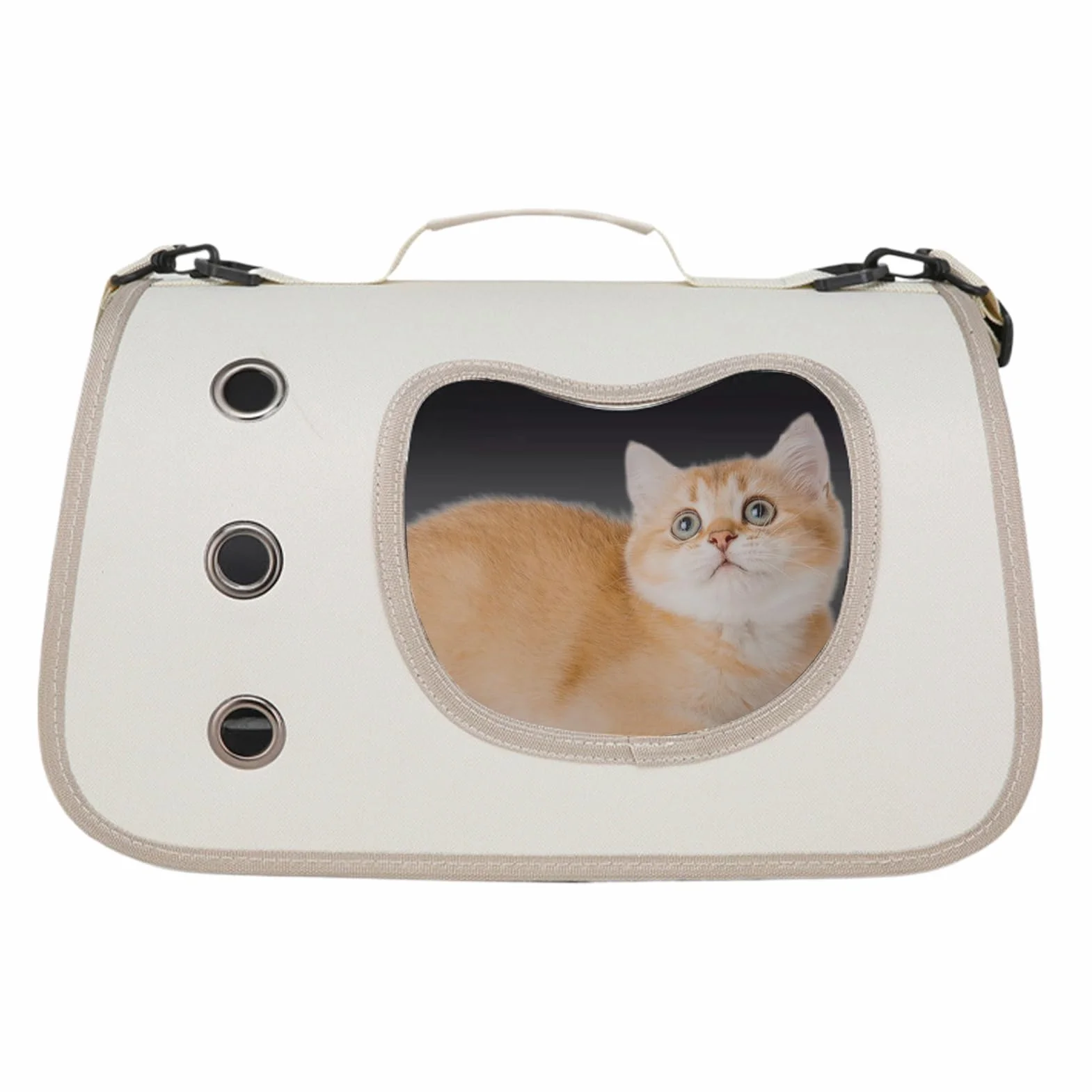 Borsa Trasportino Per Animali Domestici, Regolabile Sicuro Per Gatti, Trasporto Animali Portatile Soluzione per Passeggiate Picnic Campeggio