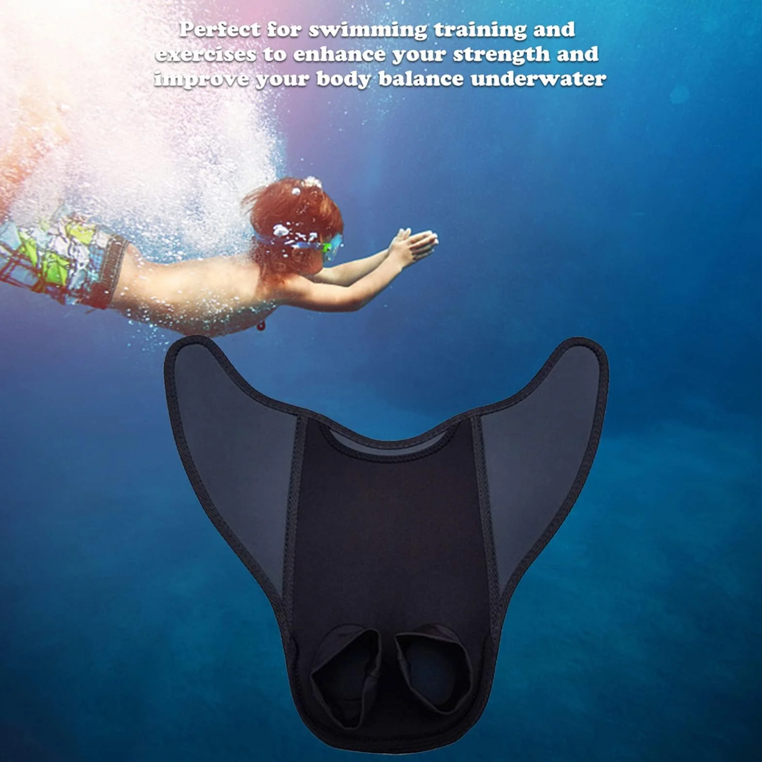 Pinne da Nuoto per Bambini Monopinna a Coda di Sirena Monopezzo Immersione Allenamento Attrezzatura