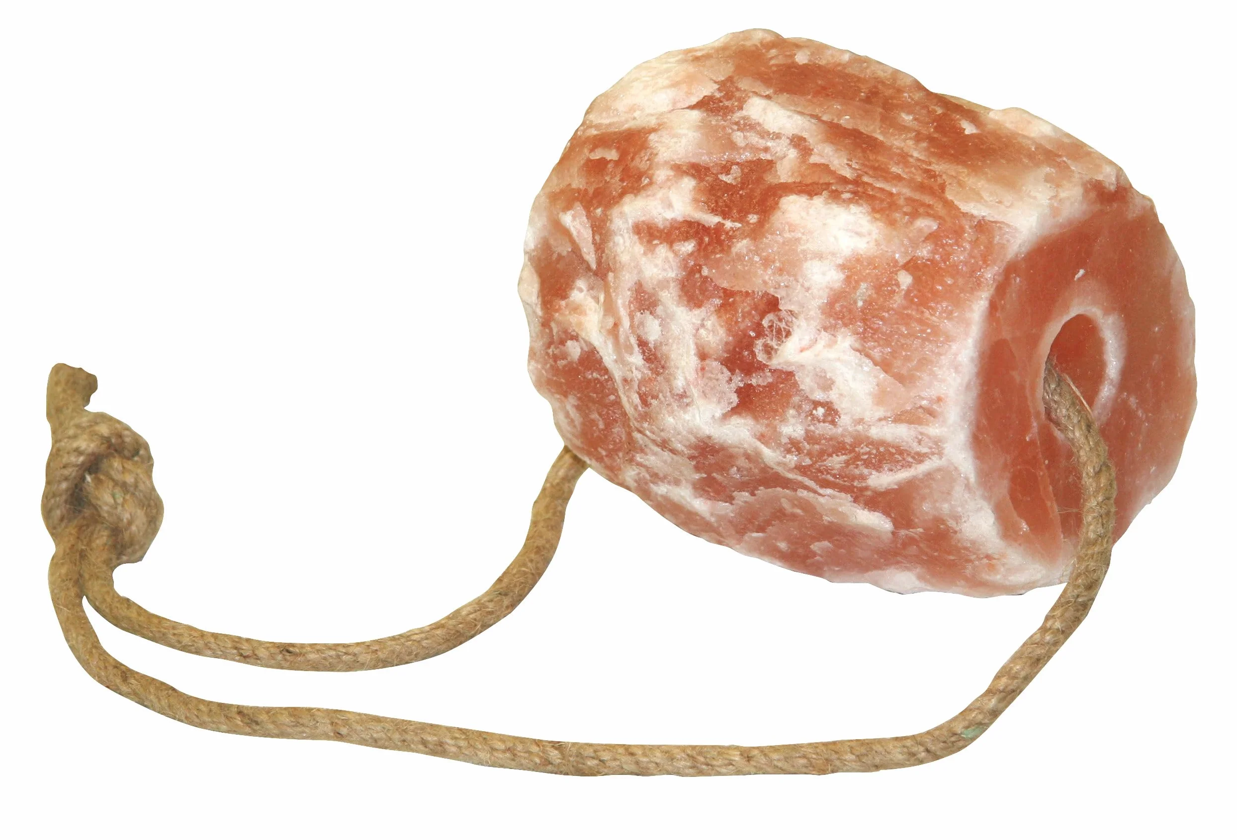 Kerbl Sale di cristallo di rocca (1,75 kg, con corda da appendere, pietra salata per cavalli, pecora, capra, prodotto naturale) 325669