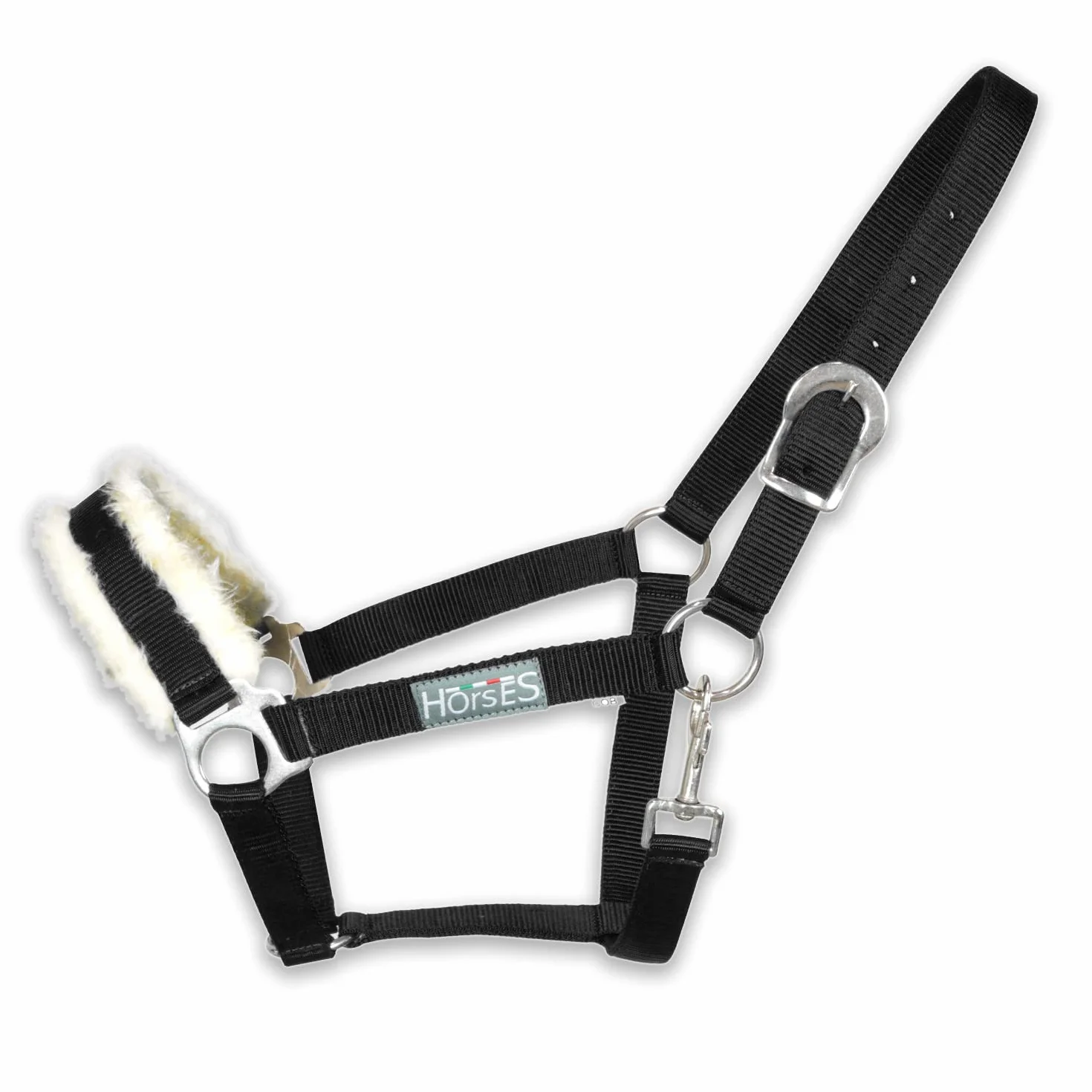 Horses, Cavezza Winry con Pelo, Cavezza Confortevole, Utile per Condurre Il Cavallo a Mano o per Assicurarlo Durante Le Operazioni di Strigliatura, Sellatura o Trasporto