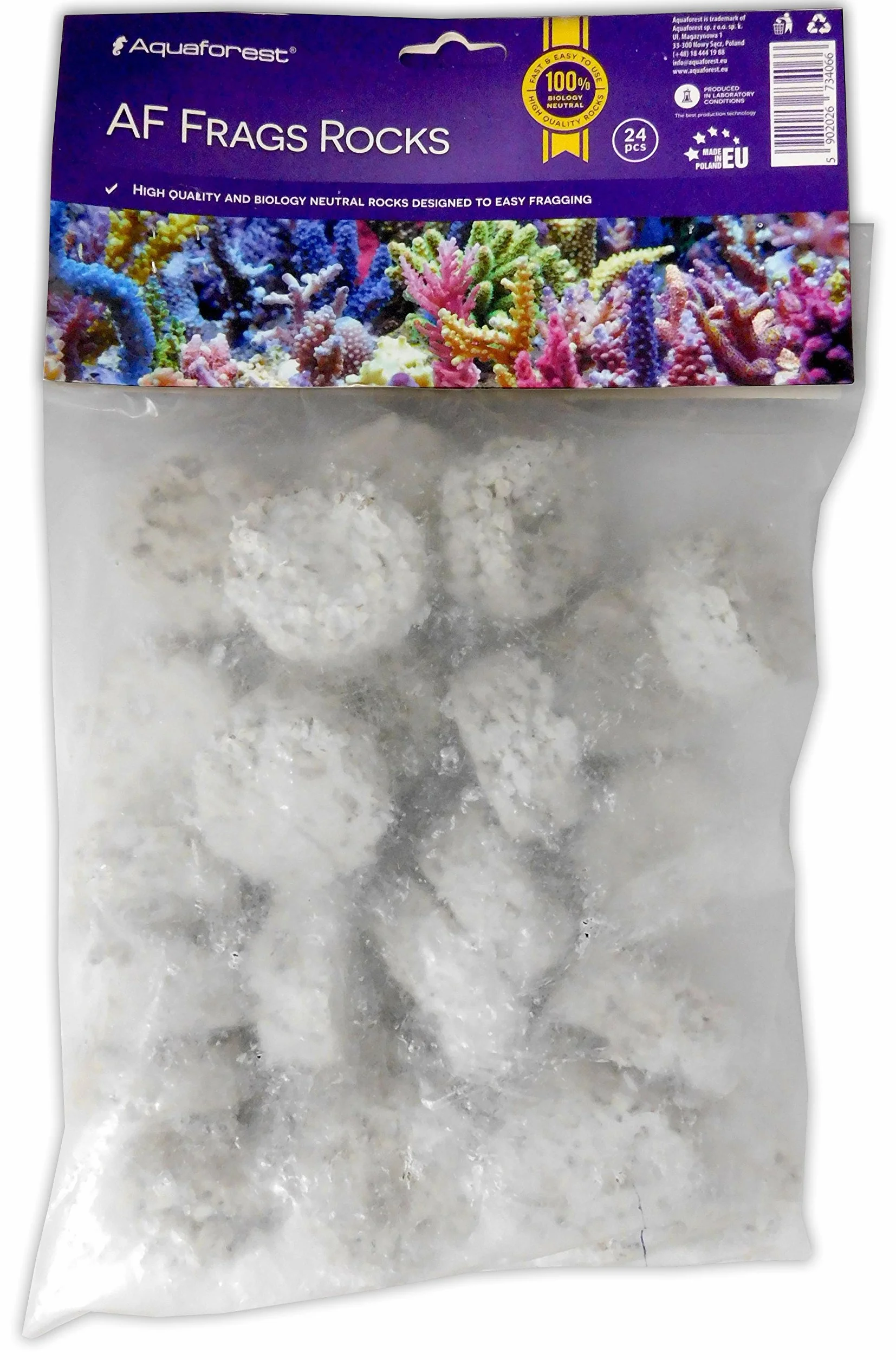 Aquaforest AF Frags Rocks (24 pezzi) Fragging di corallo e rocce Aquascaping