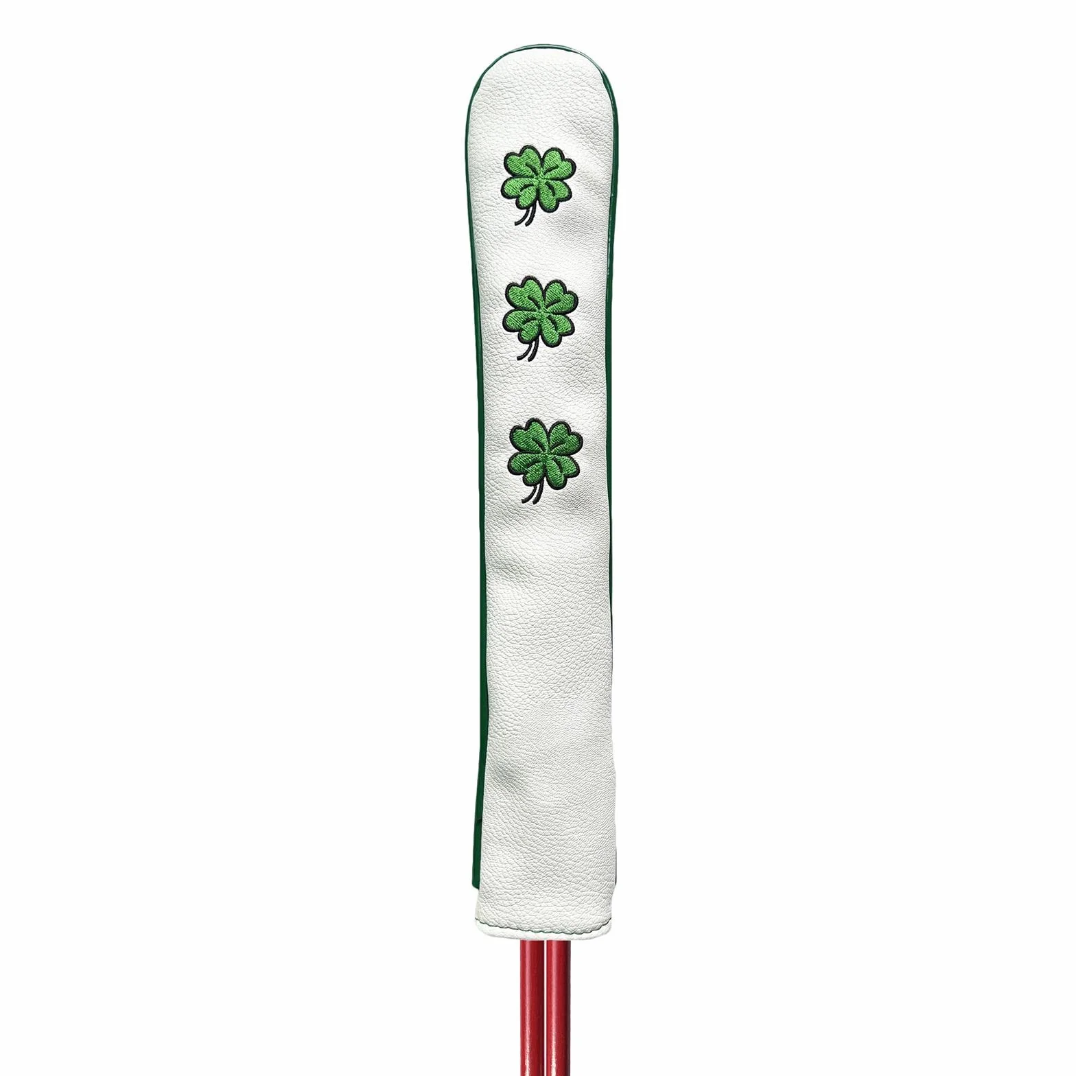 Oshhni Golf Alignment Rod Cover Case Holder 2 Sticks Headcover Golf Training Aid Bianco