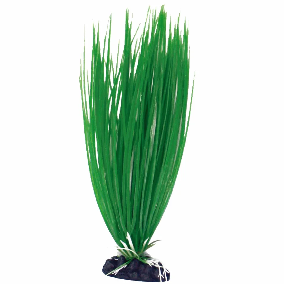 Amtra Deko Plant Acorus - Decorazione pianta Finta atossica per Acquari, Accessorio Ornamentale subacqueo, Decorativo rifugio nascondiglio, Dimensione 35 * 12,5 * 3,5 cm