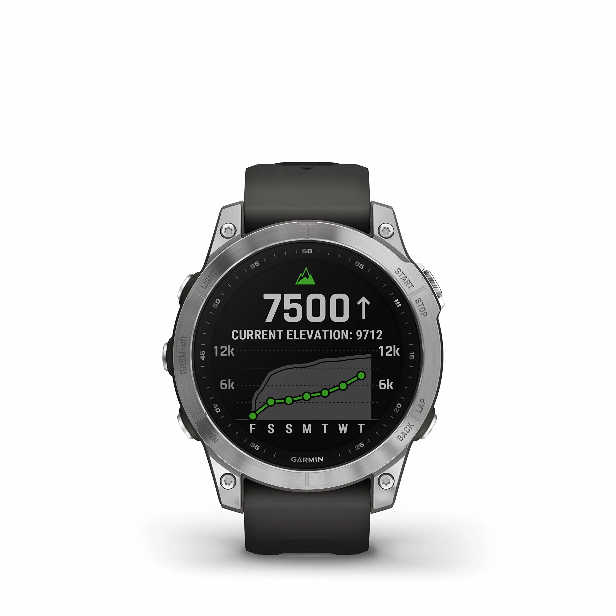 Garmin fēnix 7, Smartwatch, 47mm, Display 1,3", Touchscreen, +30 Sport, GNSS multi-band, Cardio, SpO2, Mappe, Musica, Garmin Pay, Autonomia 18 giorni (Silver & Graphite)