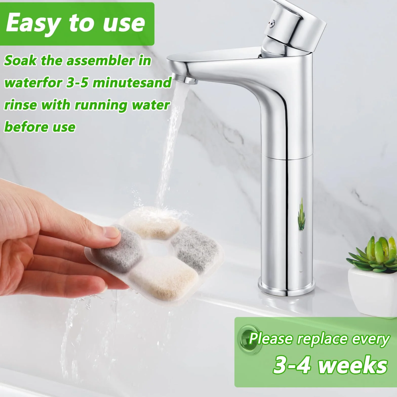 20 Pezzi Filtro Fontanella per Gatti con Resina e Carboni Attivi, Filtri di Ricambio Compatibili con Catit Pixi, Accessori Fontana Acqua per Gatti e Cani