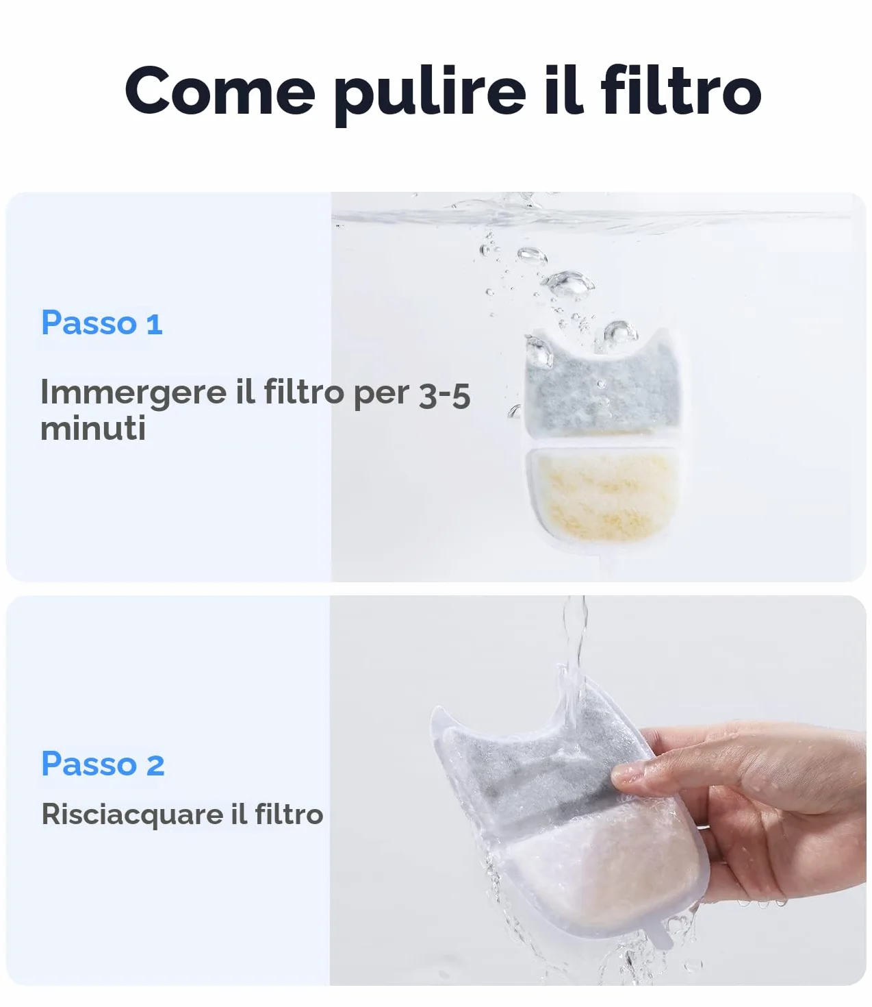 10 Pezzi di Filtri per FEELNEEDY 4L Fontanella per Gatti Senza Fili con Sensore di Movimento, Imballaggio Individuale