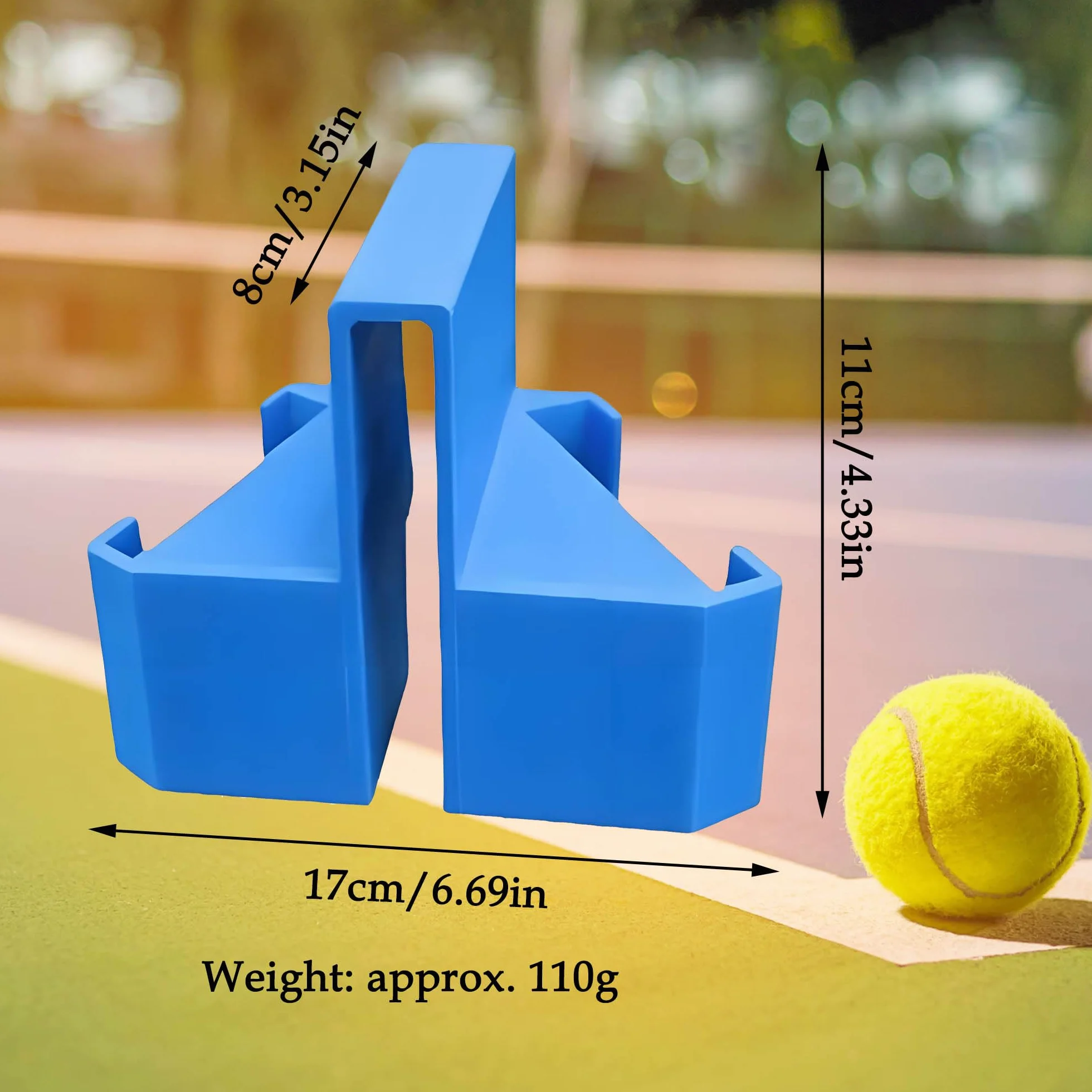 Supporto per cellulare con rete da tennis stampa 3D compatibile due smartphone pickleball pallavolo