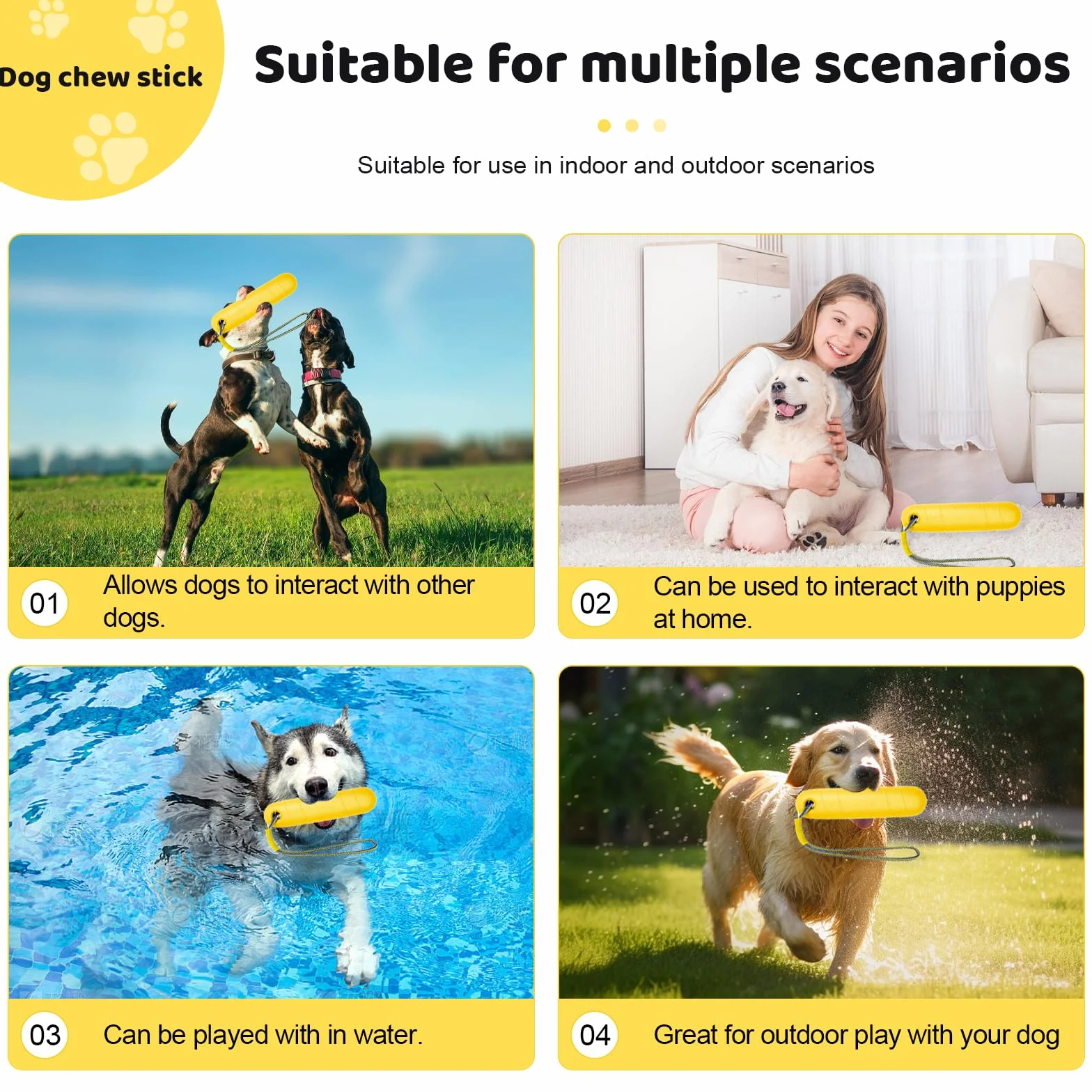 MplehDa Dummy galleggiante per cani, giocattolo acquatico per cani e giochi di lancio su terra e in acqua, giocattolo interattivo, giocattolo per cani galleggiante