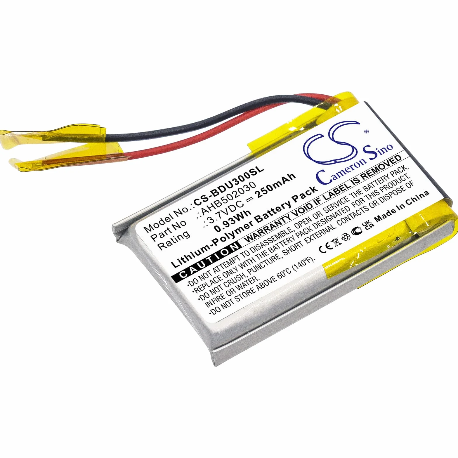 TECHTEK Batteria 250mAh compatibile con [Teufel] AIRY, per [Bosch] BDU3XX, Intuvia Display, Intuvia E, Performance Line CX sostituisce 502030, AHB502030