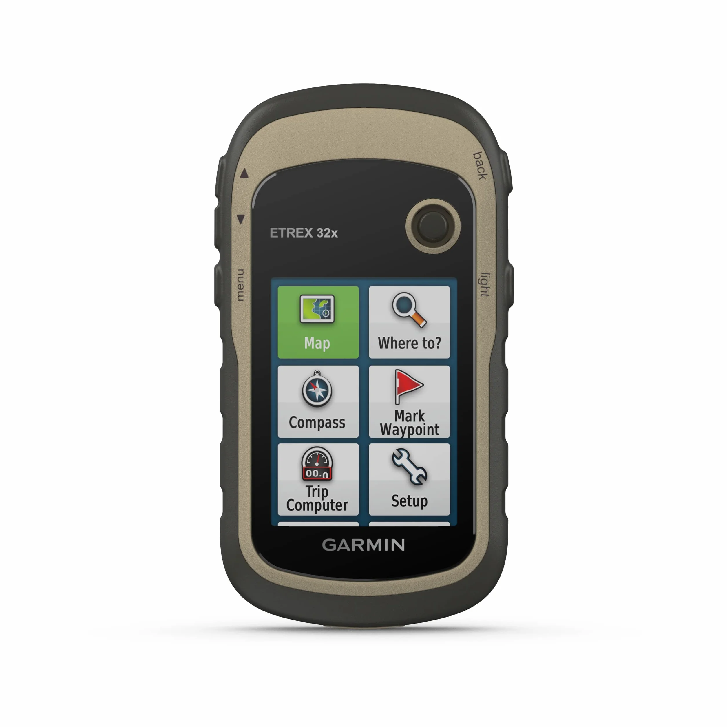 Garmin - eTrex 32x - GPS per escursionismo con mappatura TopoActive Europe precaricata con strade e sentieri percorribili - Bussola elettronica e altimetro barometrico - Verde (Ricondizionato)